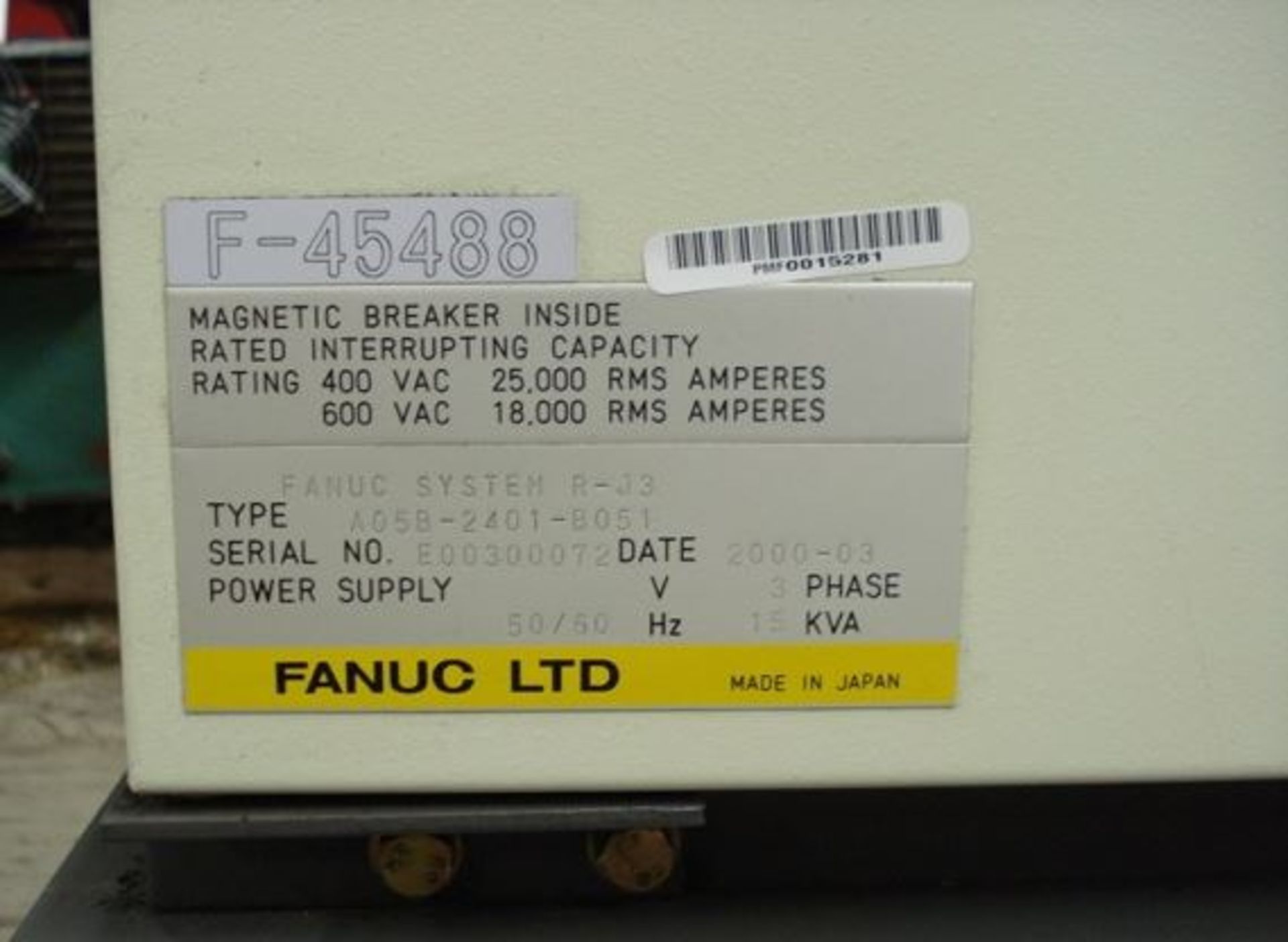 FANUC S-430iW, SN F-45488 WITH RJ3 CONTROL, CABLES & TEACH PENDANT, LOCATION MI - Image 4 of 5