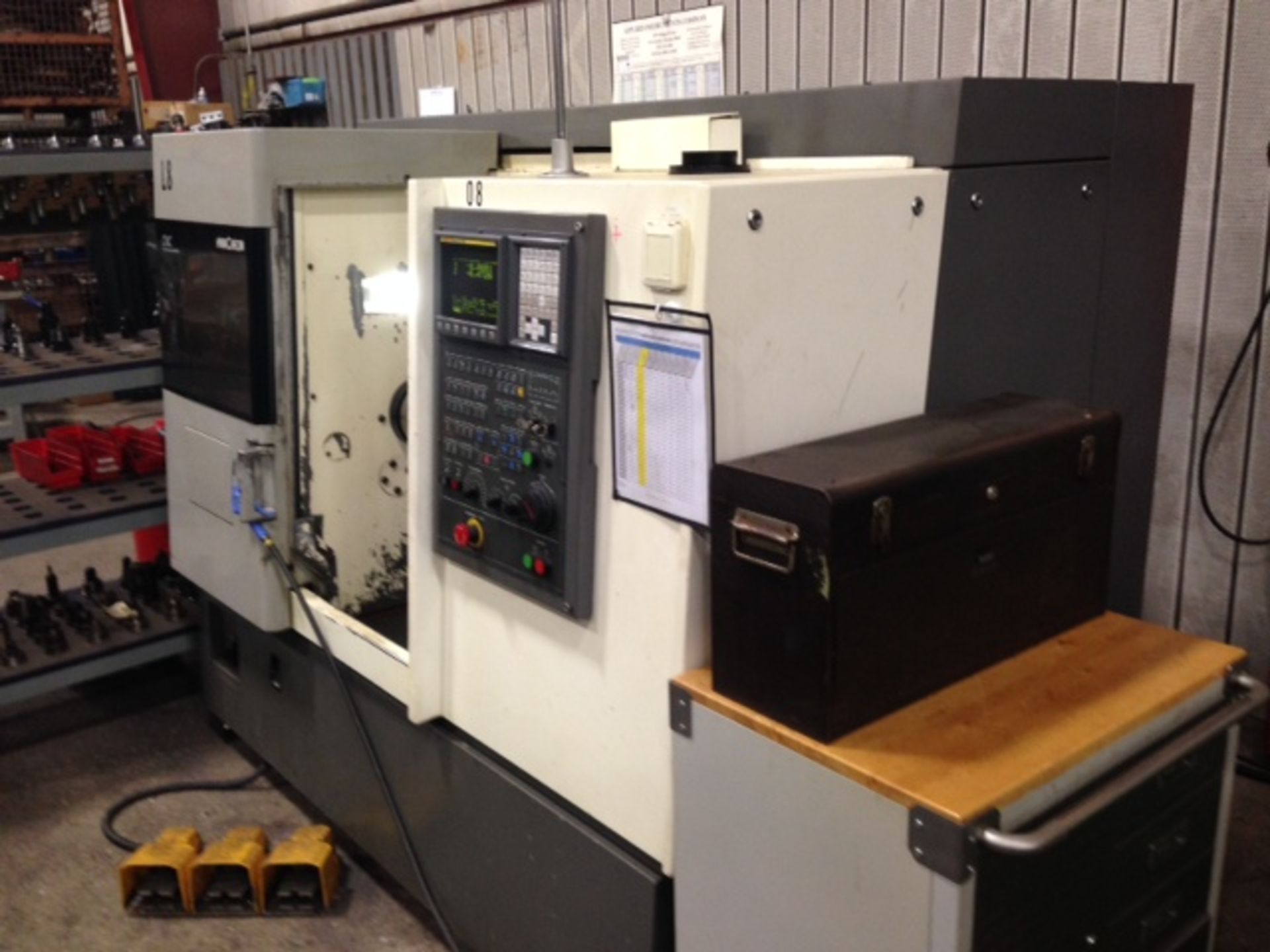 HWACHEON CUTEX 160 CNC LATHE YEAR 2005 LOCATION MI, BUYER TO SHIP LOADING FEE 200