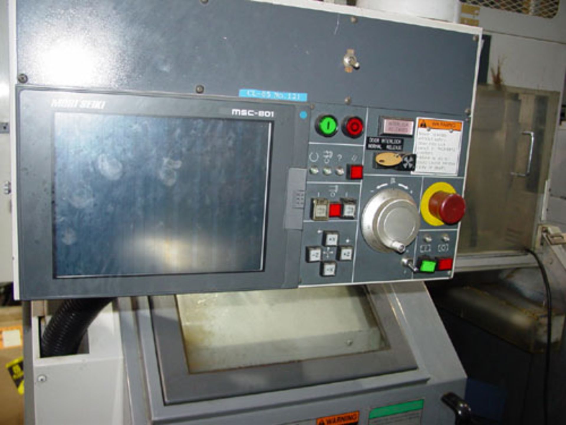 MORI SEIKI CL-05 CNC GANG STYLE CNC LATHE WITH ROBOT LOADER, YEAR 1996, SN 126, LOCATION OHIO, - Image 2 of 8