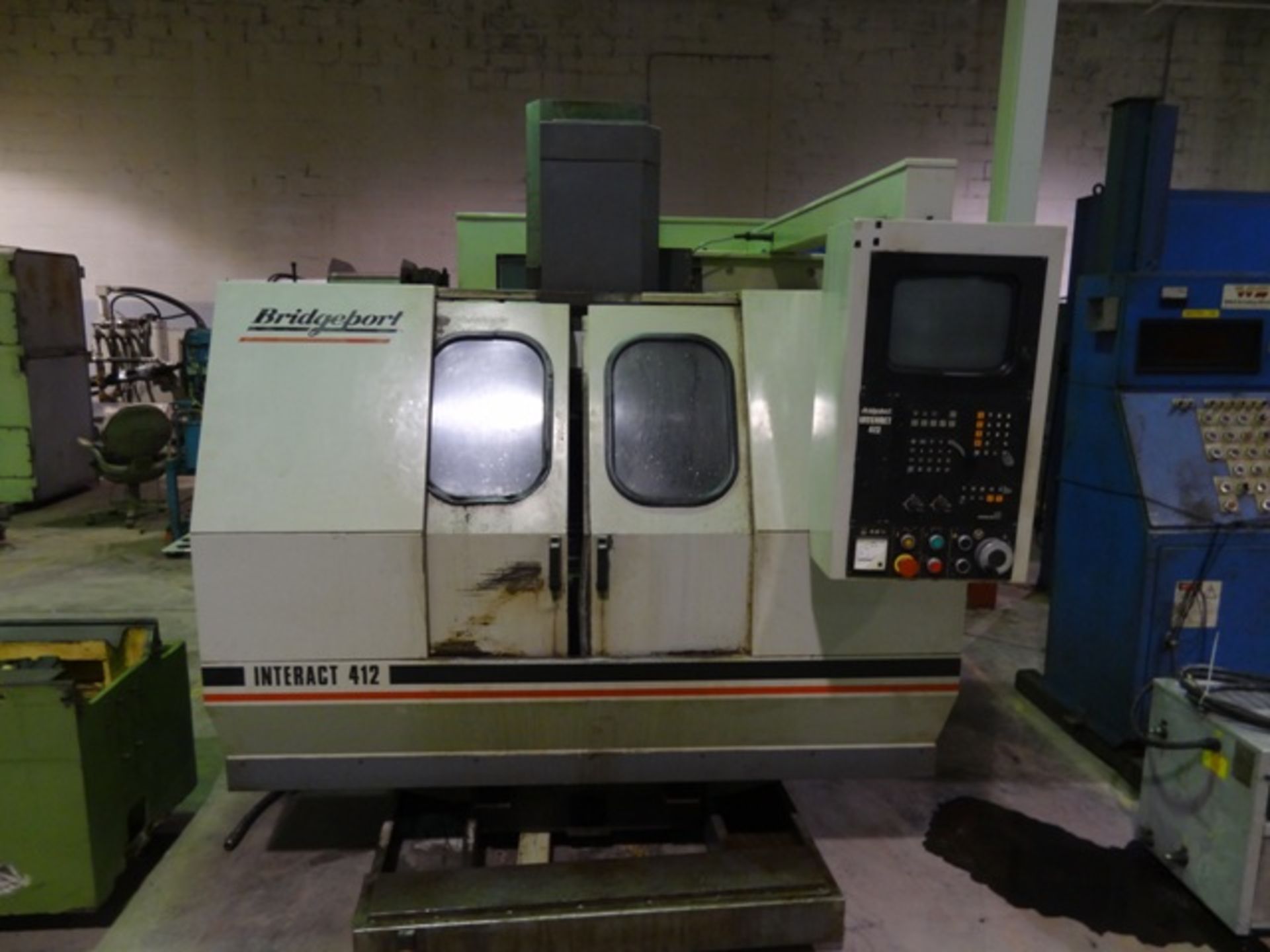 BRIDGEPORT INTERACT 412H VERTICAL MACHINING CENTER, SN 75821A, YEAR 1989, LOCATION MI