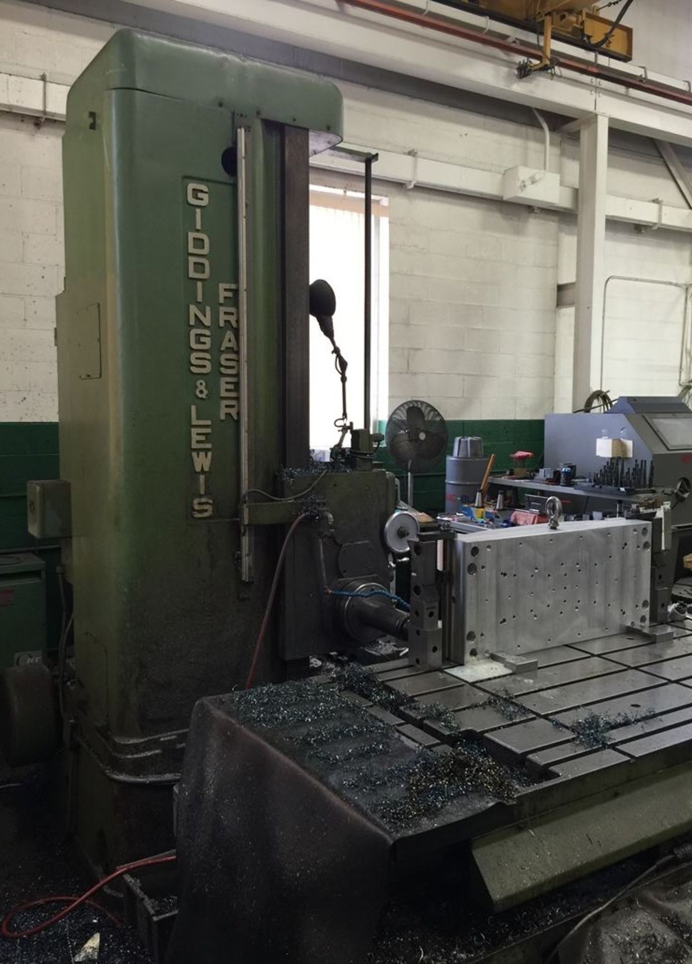 G & L HORIZONTAL BORING MILL TYPE T4 WITH DRO, SN 150-688-63, LOCATION MI - Image 3 of 9