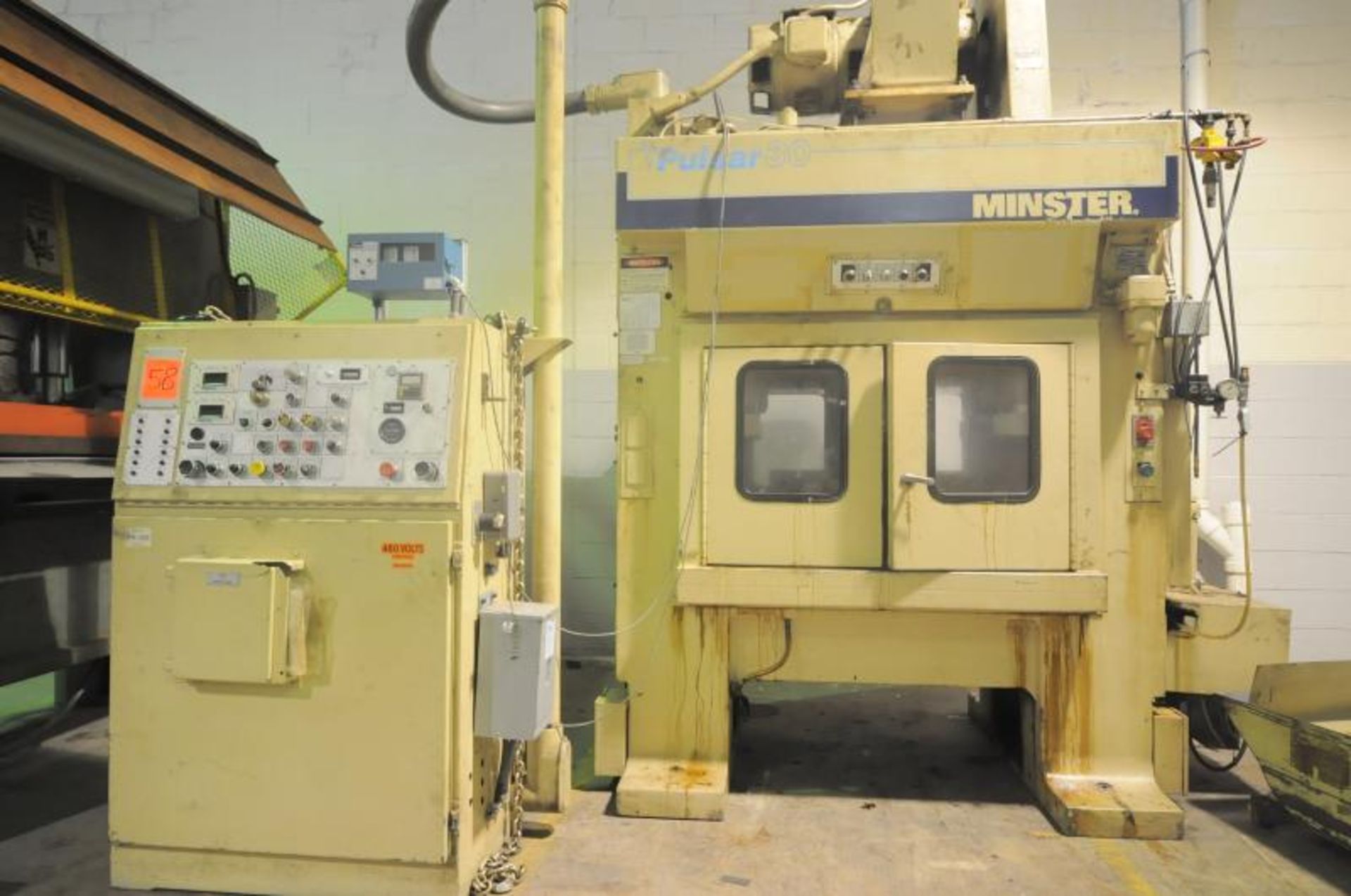 MINSTER PULSAR 30 HIGH SPEED STRAIGT SIDE PRESS MODEL TR2-30, SN TR2-30-26965,  APPROX. YEAR 1987