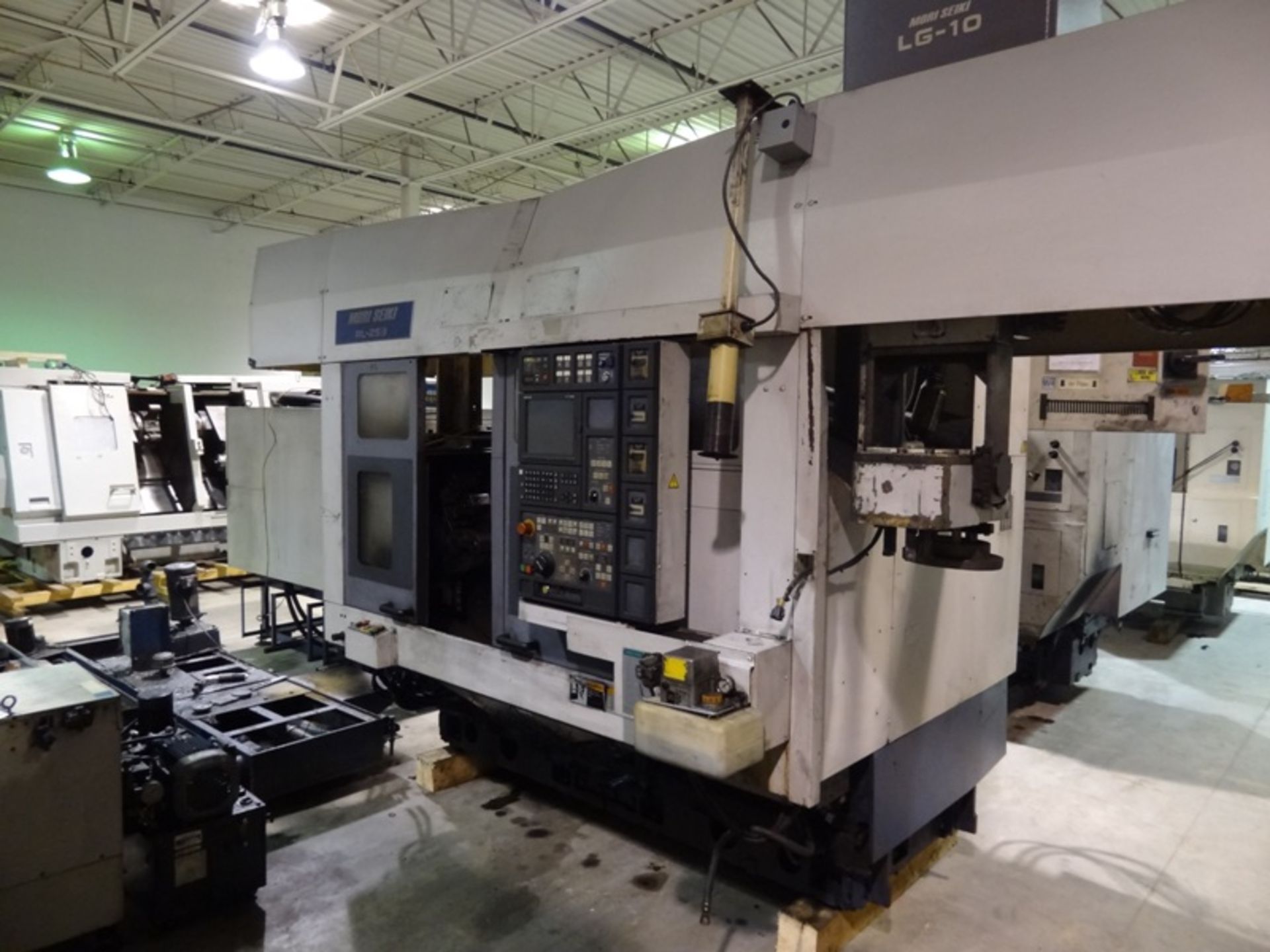 MORI SEIKI RL253 TWIN SPINDLE CNC CHUCKER WITH GANTRY LOADER, SN 72, YEAR 1999, LOCATION MI