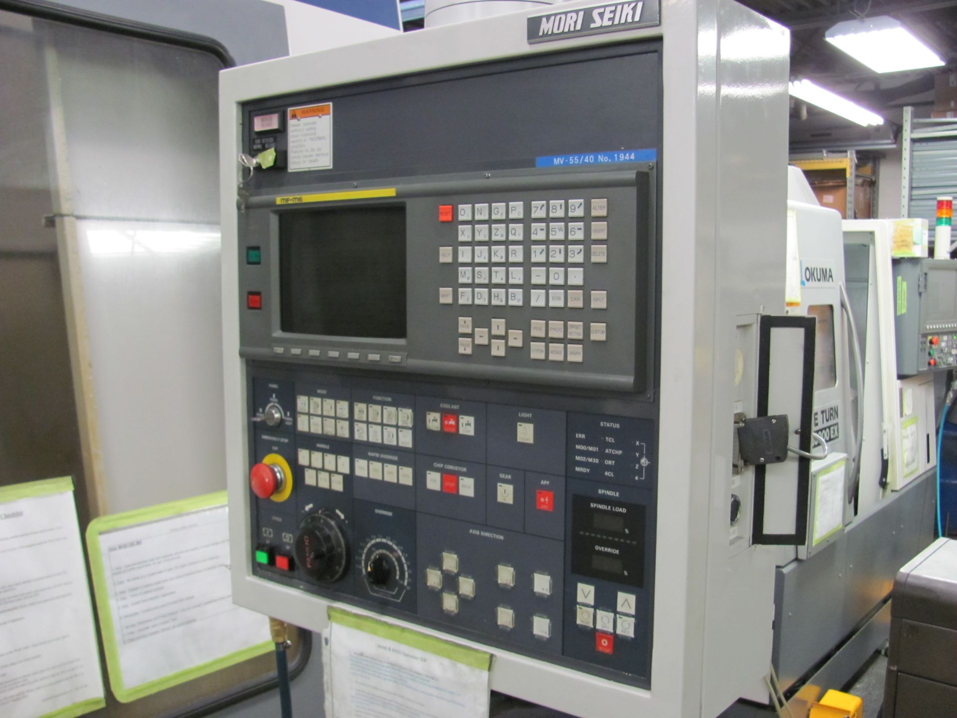 MORI SEIKI MV 55/40 CNC VMC, YEAR 1995, SN 1944, LOCATION PA - Image 4 of 6