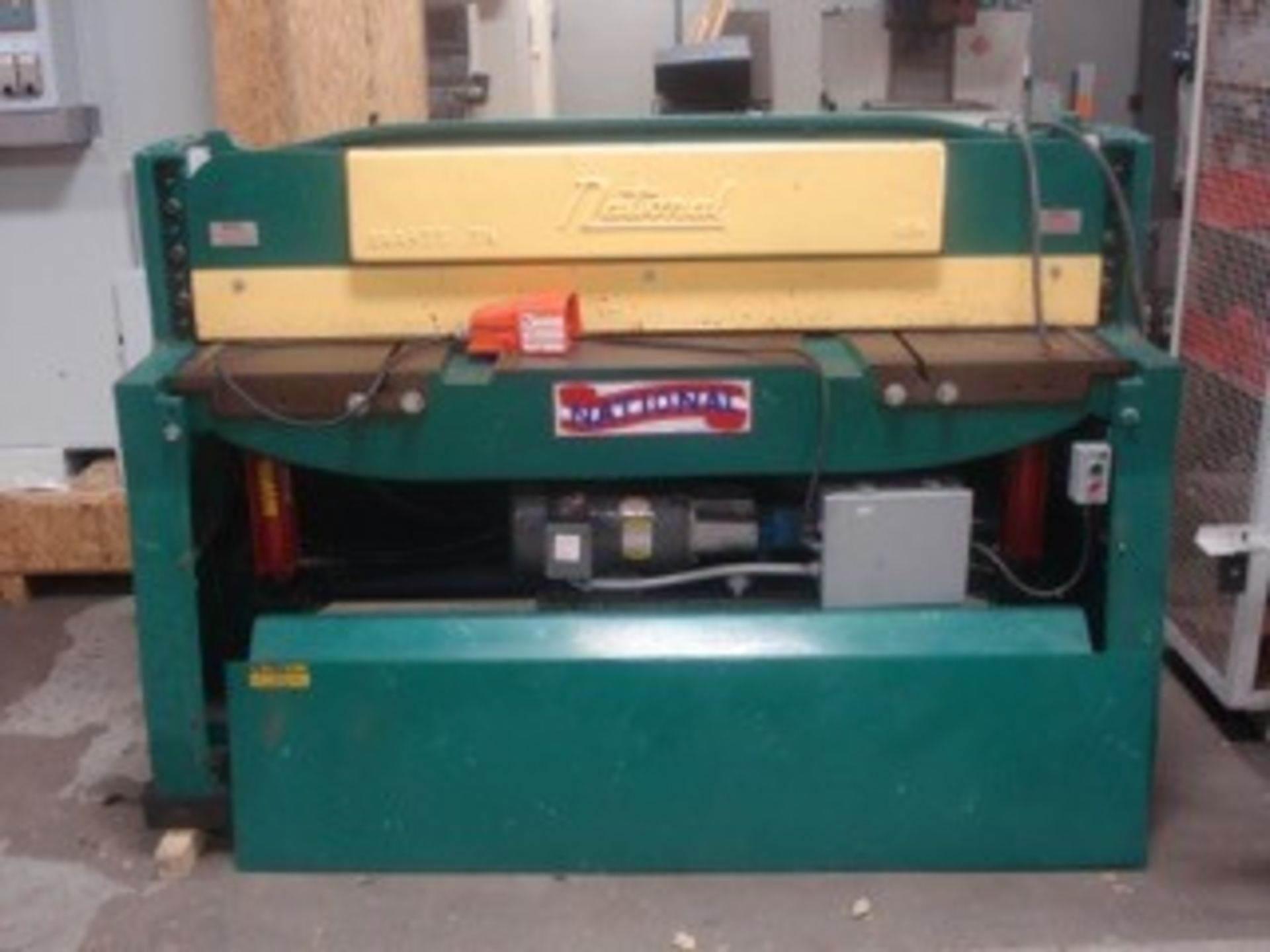 National Sheet metal shear Model NH7225 , Year 2000, Shear up to 6’ wide 1/4” thick, Location MI