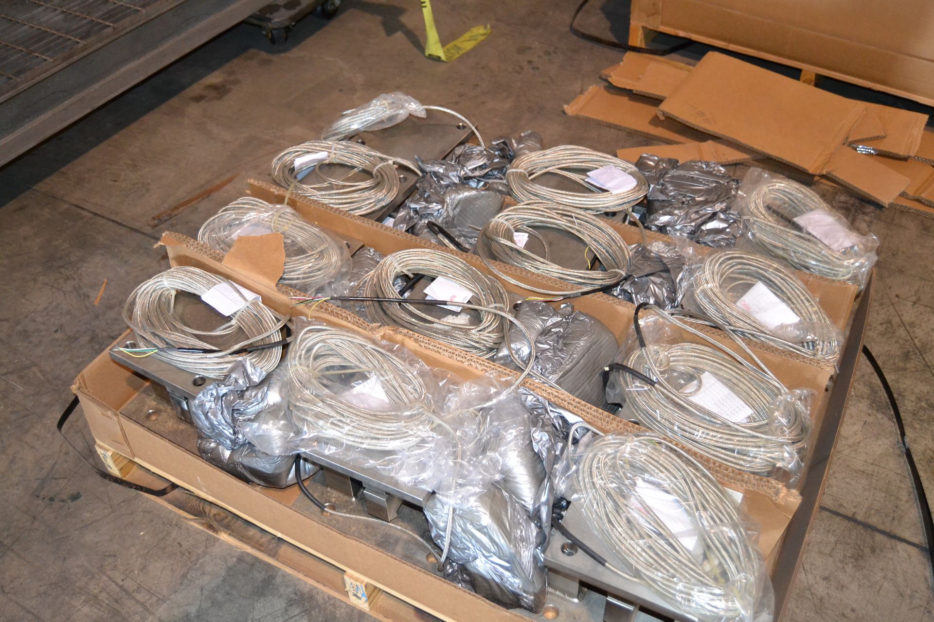 (Sets of 6) New, Never Used Load Cells, Model CG-16-SSW-35 with 50' Braided S/S Shield Cable