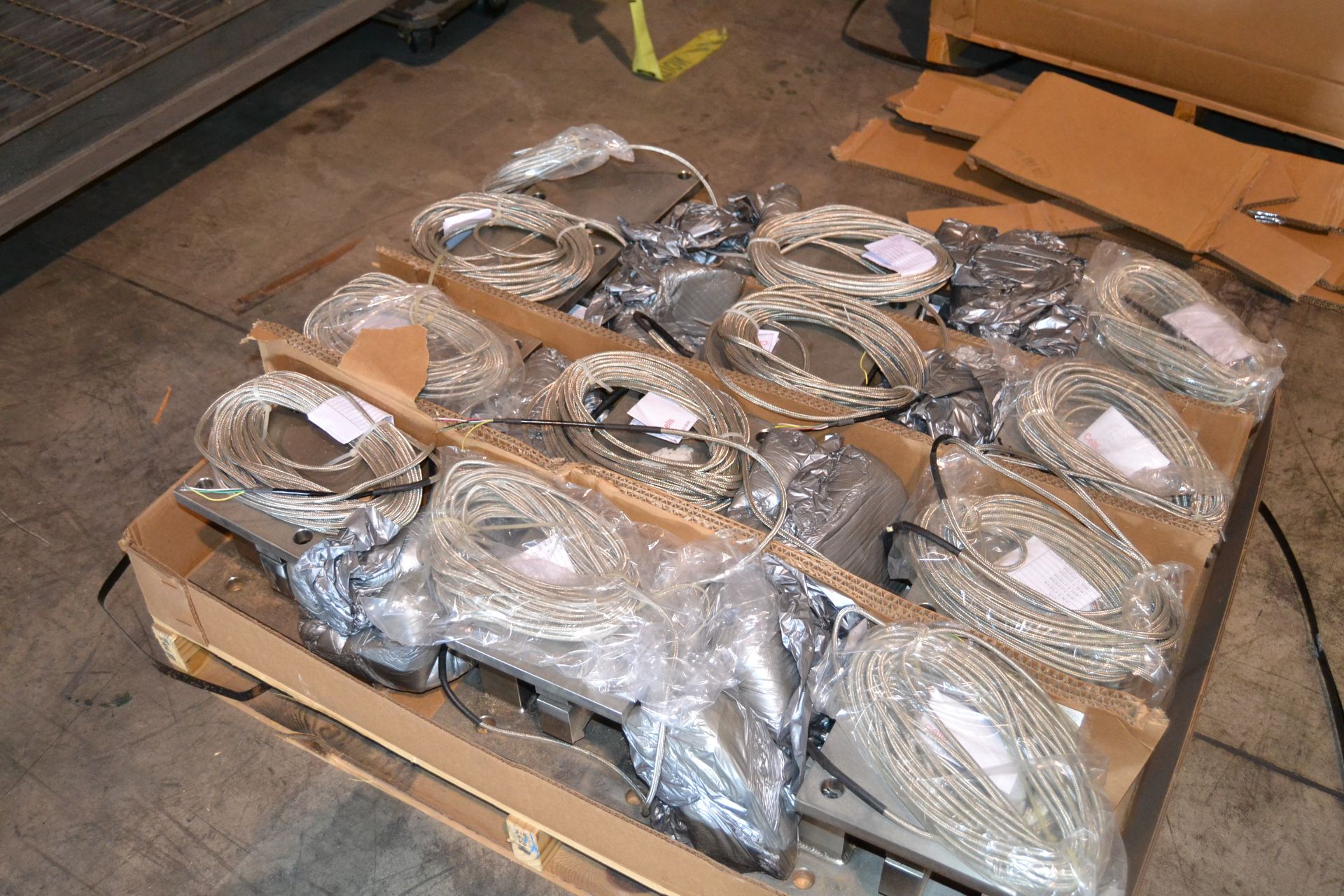 (Sets of 6) New, Never Used Load Cells, Model CG-16-SSW-35 with 50' Braided S/S Shield Cable