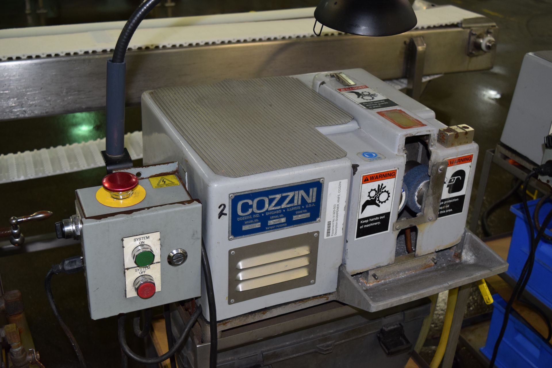 Cozzini Knife Sharpener, Model HE4S-B, S/N 179