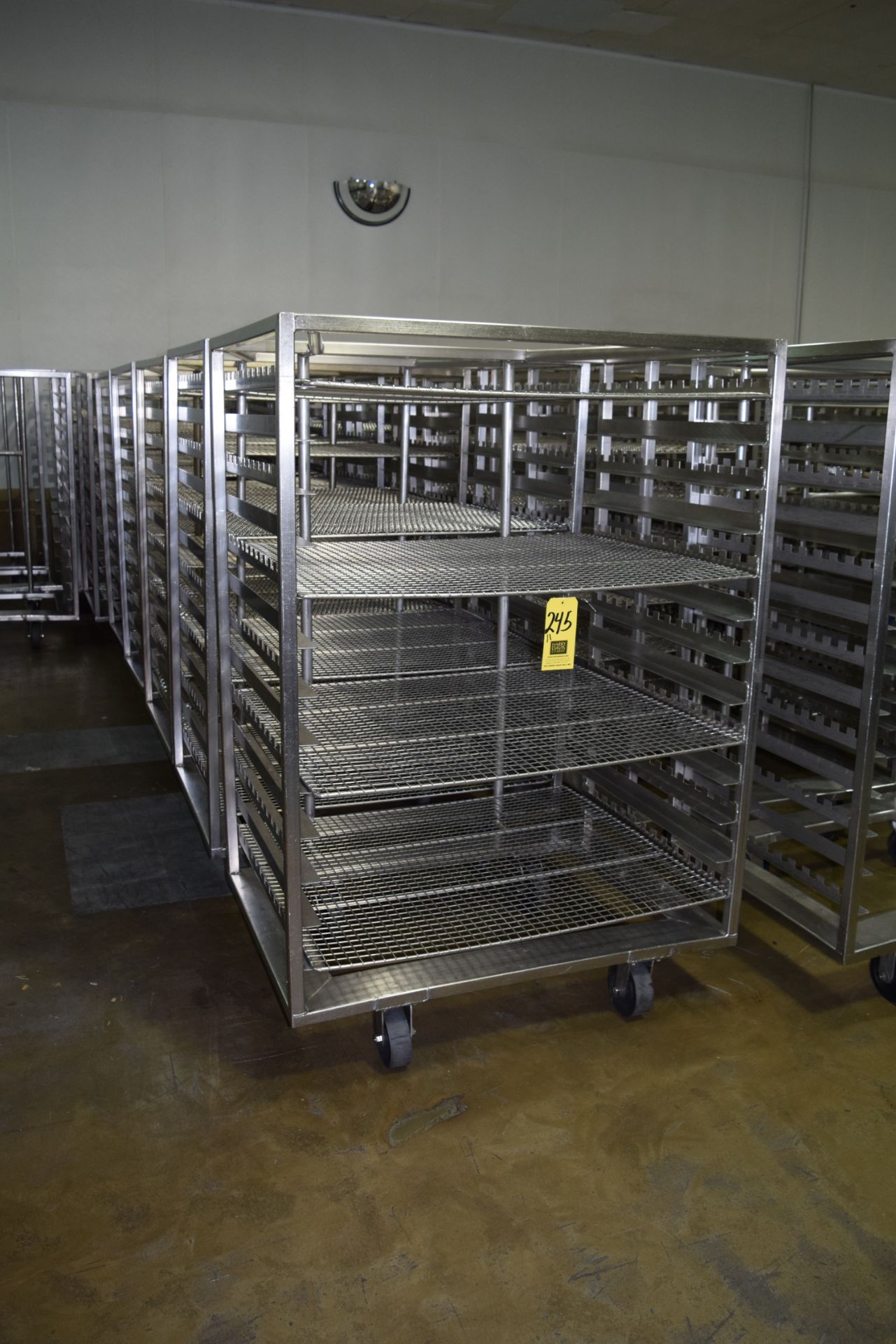 S/S Meat Carts, Mounted on Casters
