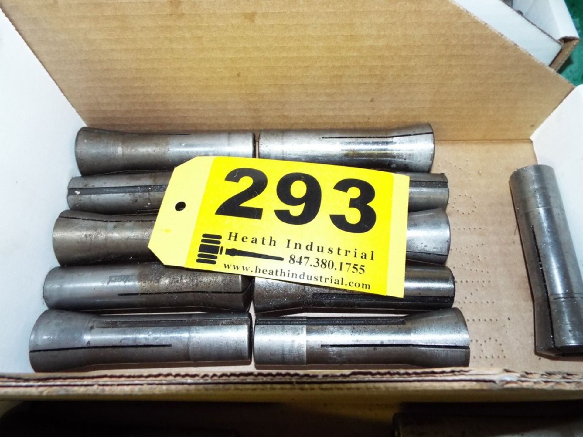 ASSORTED R8 COLLET TOOLING  IN ONE BOX