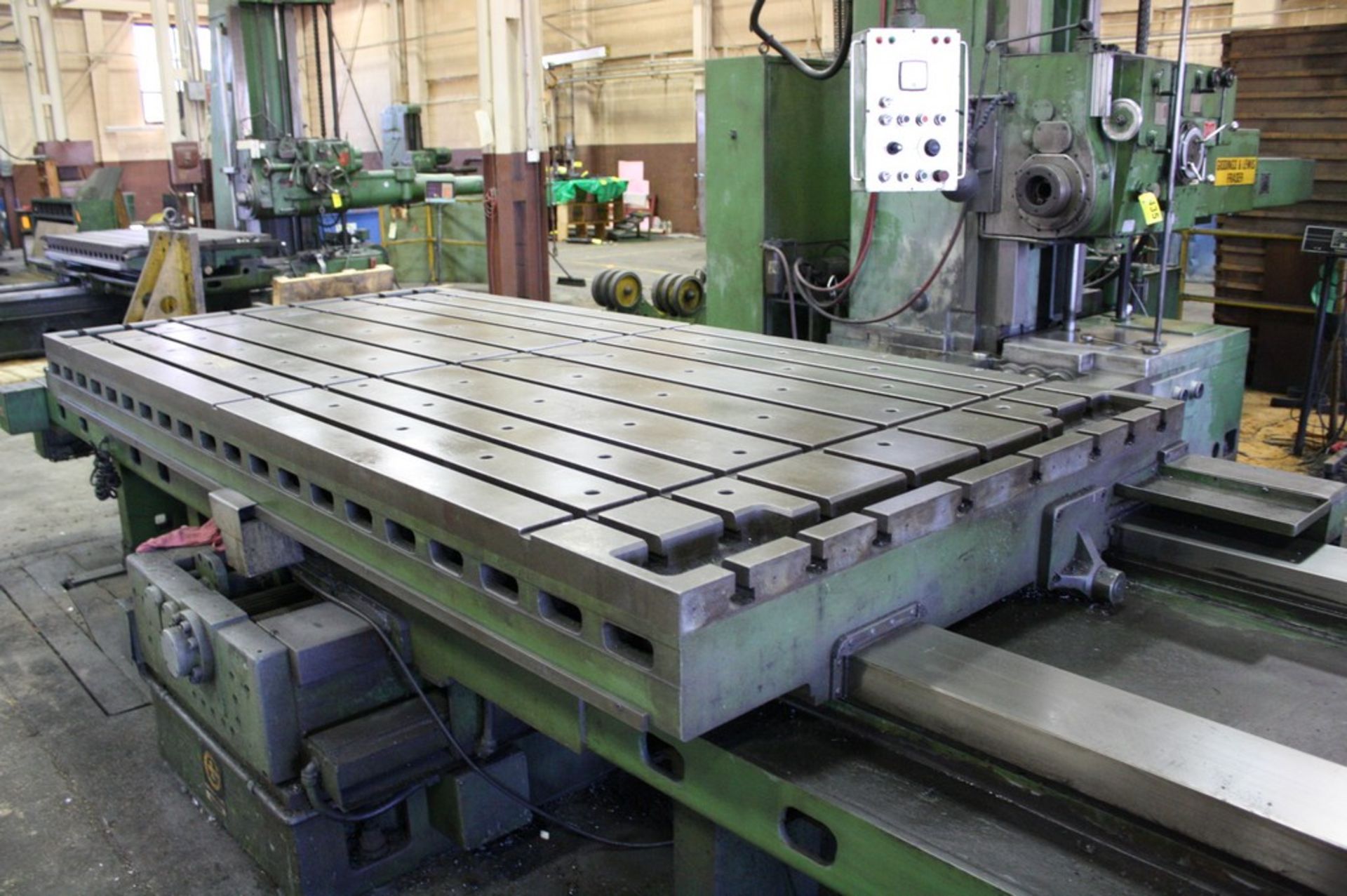 GIDDINGS & LEWIS FRASER 5â€ MODEL 80DP5 TABLE TYPE HORIZONTAL BORING MILL, S/N 150-1471, 60â€ - Image 7 of 9