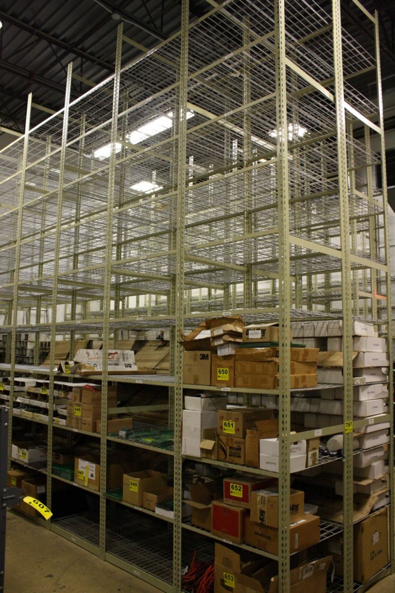 SECTIONS ADJUSTABLE STEEL SHELVING 36 X 18 X 180'' H