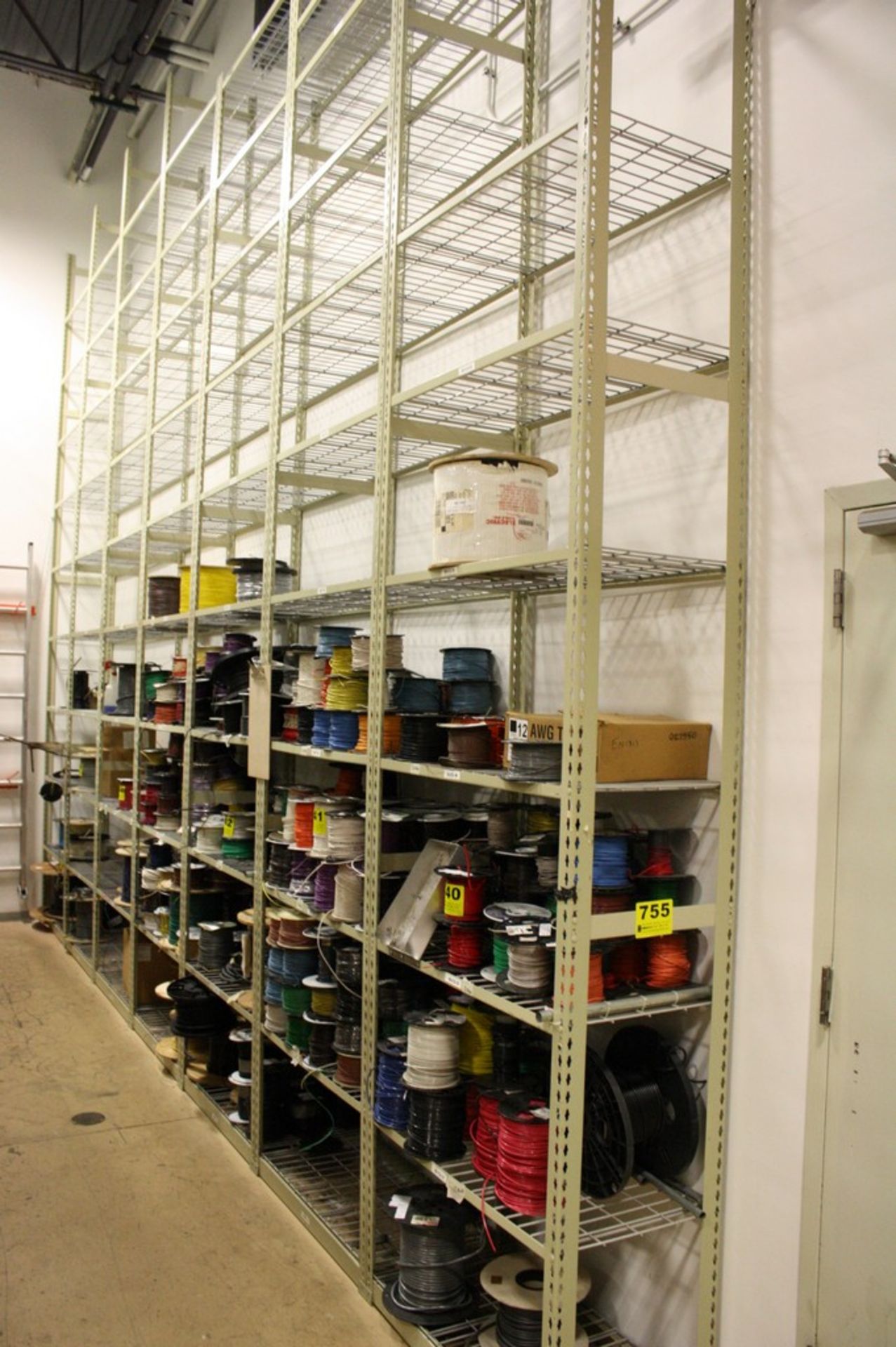 SECTIONS ADJUSTABLE STEEL SHELVING 36 X 18 X 180'' H