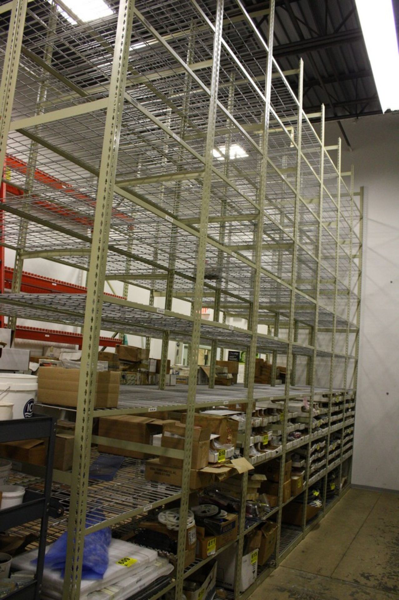SECTIONS ADJUSTABLE STEEL SHELVING 36 X 18 X 180'' H