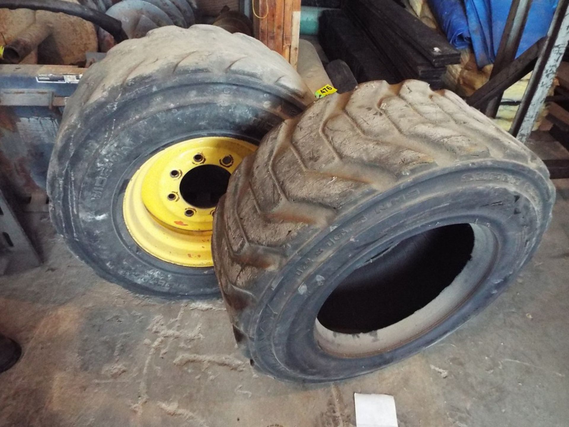 LOT: ASSORTED SKID STEER TIRES