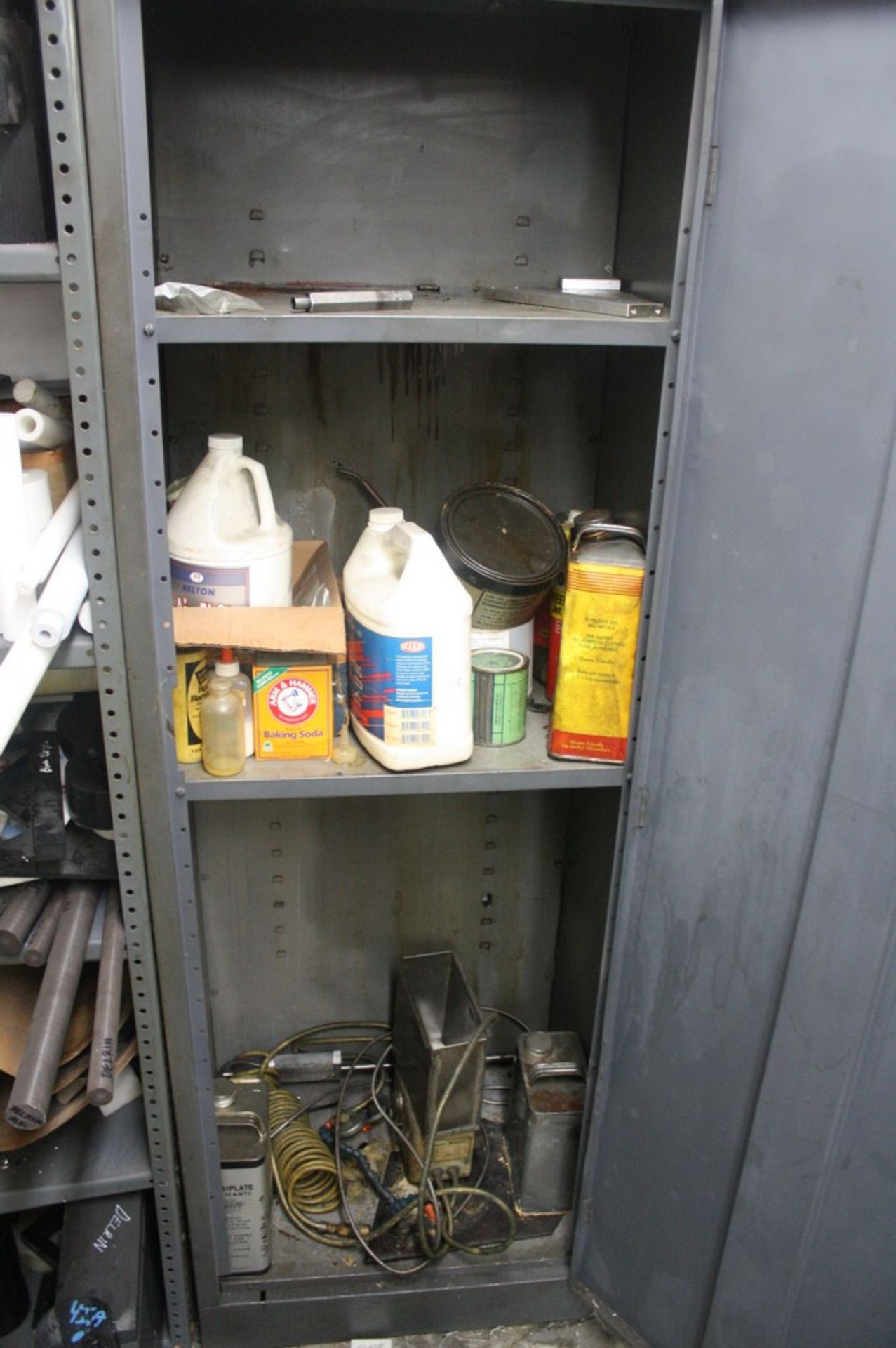 METAL STORAGE CABINET AND CONTENTS-72" - Image 2 of 2