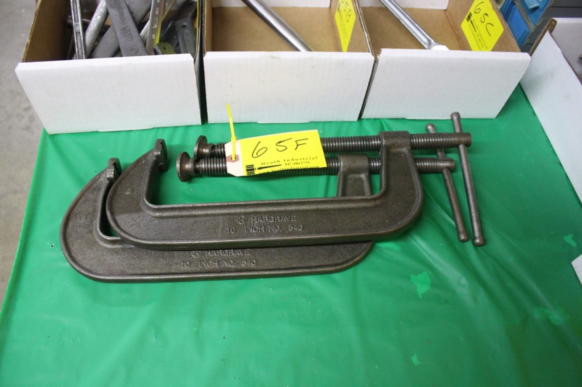 (2) HARGRAVE 10" C-CLAMPS