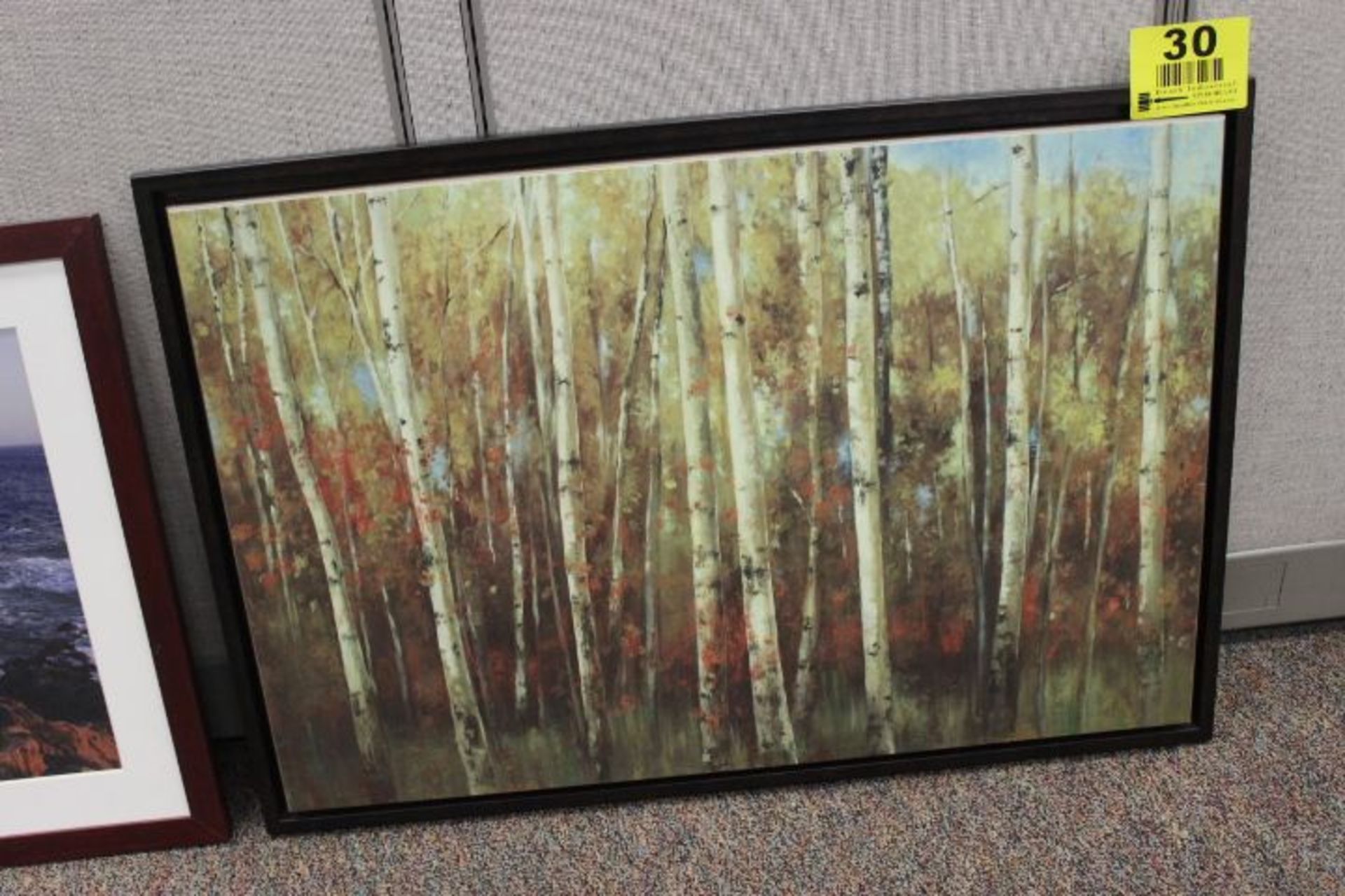 WALL PAINTING IN WOOD FRAME - 38" X 26"