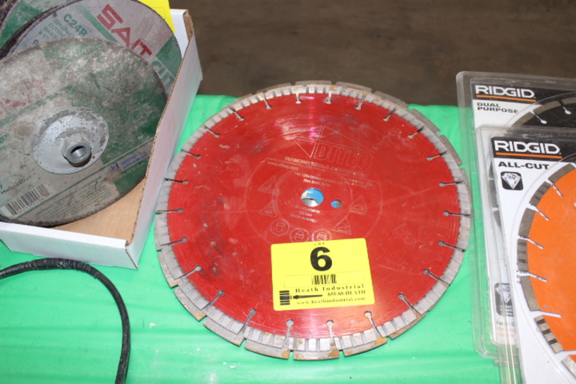 (5) ASSORTED 14'' DIAMOND BLADES