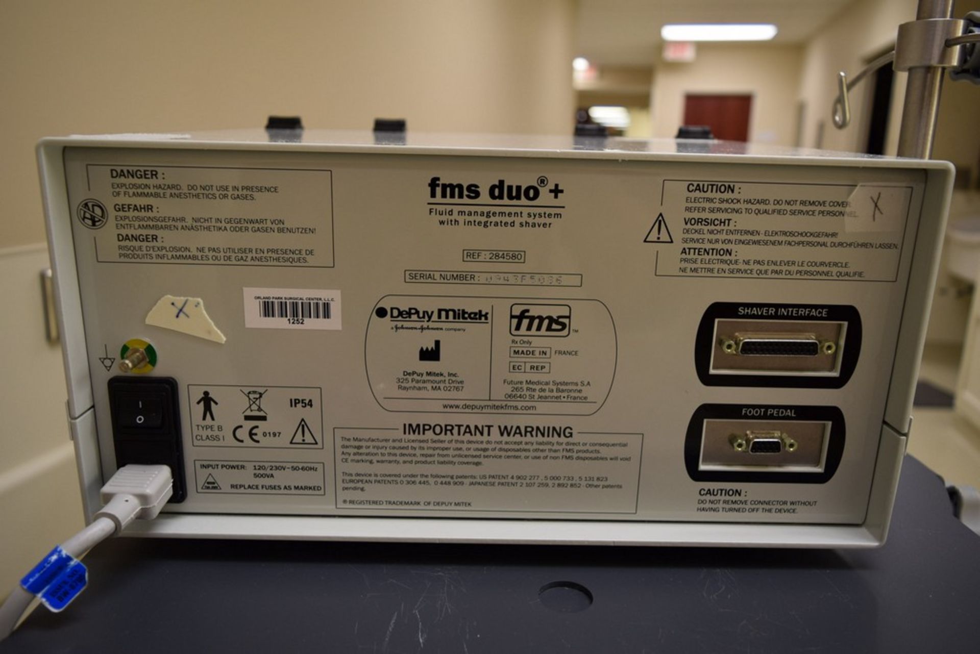 FMS MODEL DUO+ FLUID MANAGEMENT SYSTEM - Image 3 of 3