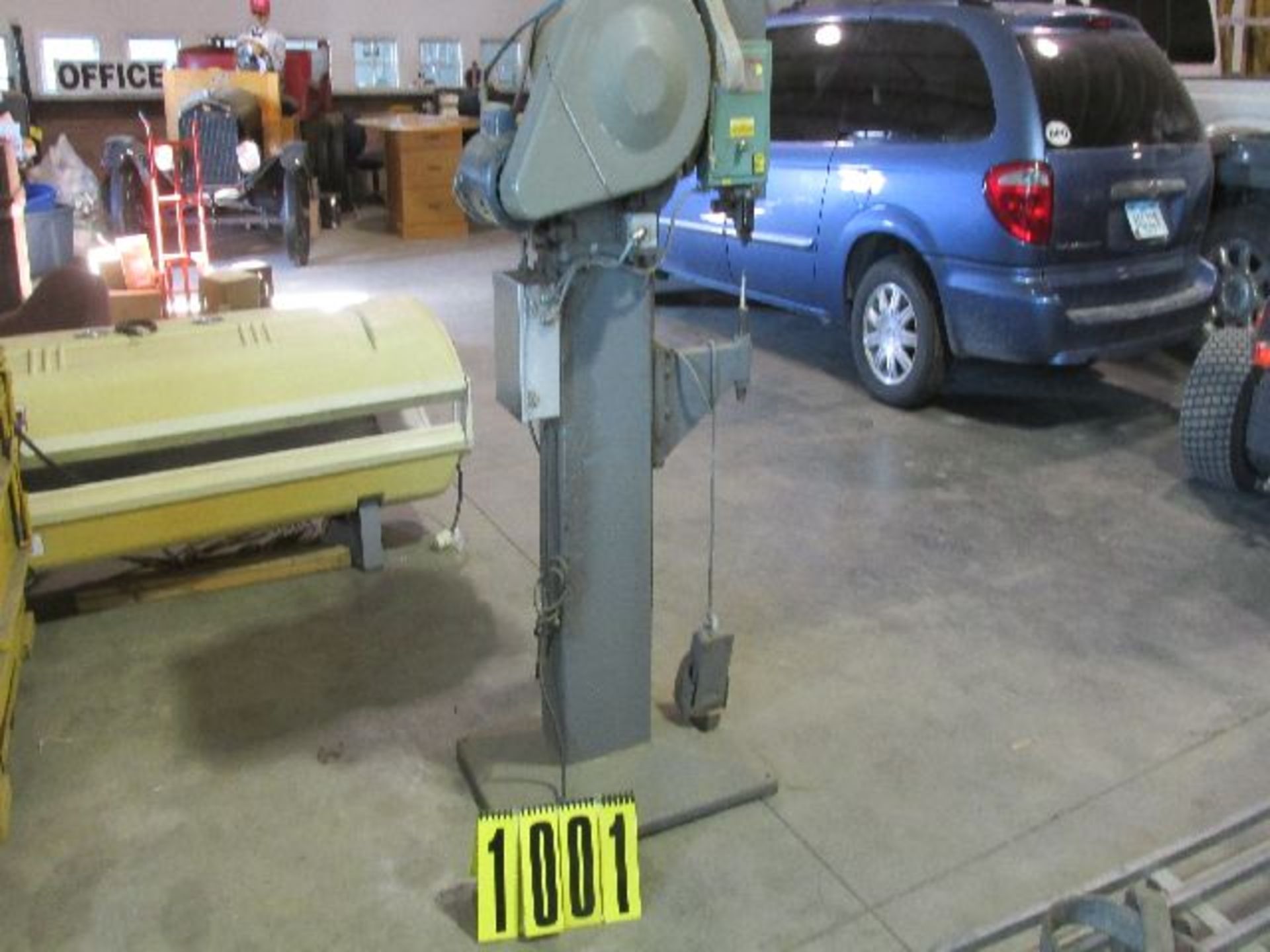 National Rivet Mfg. Co. riveter, model 1000, sn 366. Location - Waterloo, IA