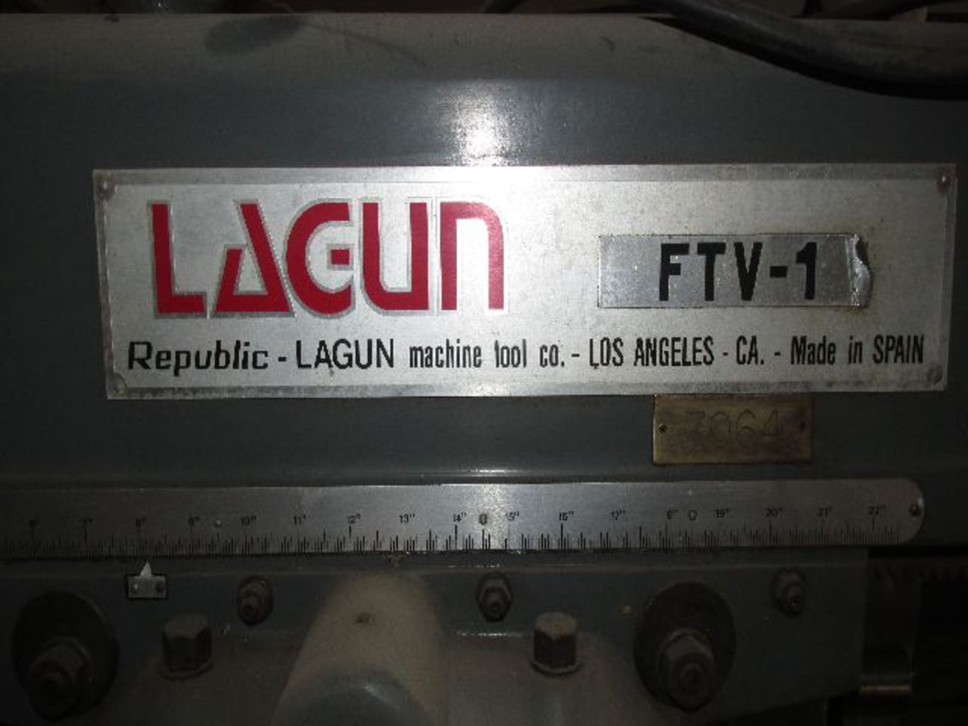 Lagun FTV-1 boring Mill, sn SE36539, 10" x 44" table, power feed, digital readout.  Location - - Image 3 of 5