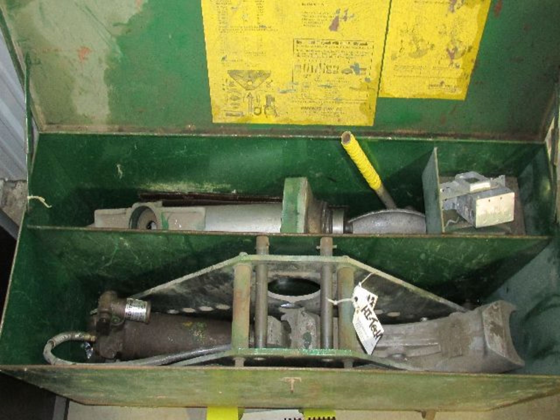 Greenlee bender, NO. 884, 1 1/4" to 4", one shot portable hydraulic bender, no power pump. - Image 2 of 3