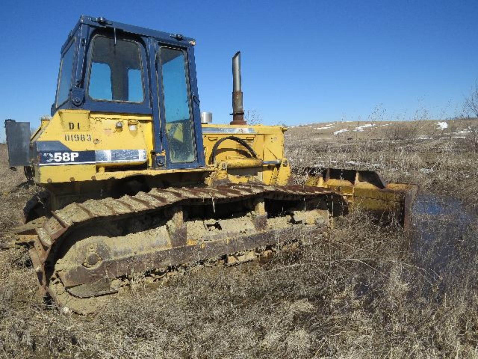 1993 Komatsu D58-1 dozer. Resent tracks, rails. Six way blade. S/N 81324, Hours 6,758