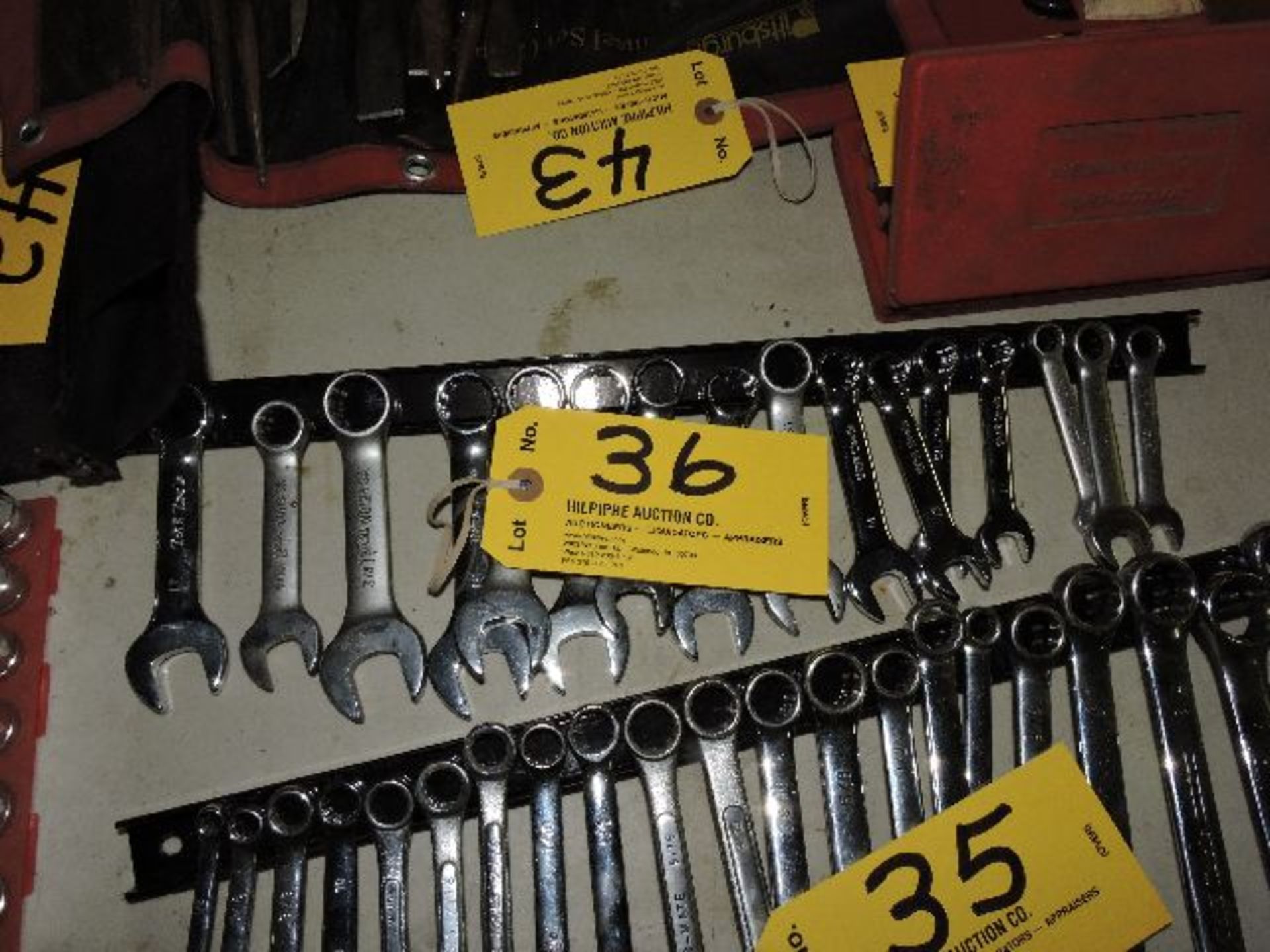 T. E. & PM wrench set, metric & SAE.