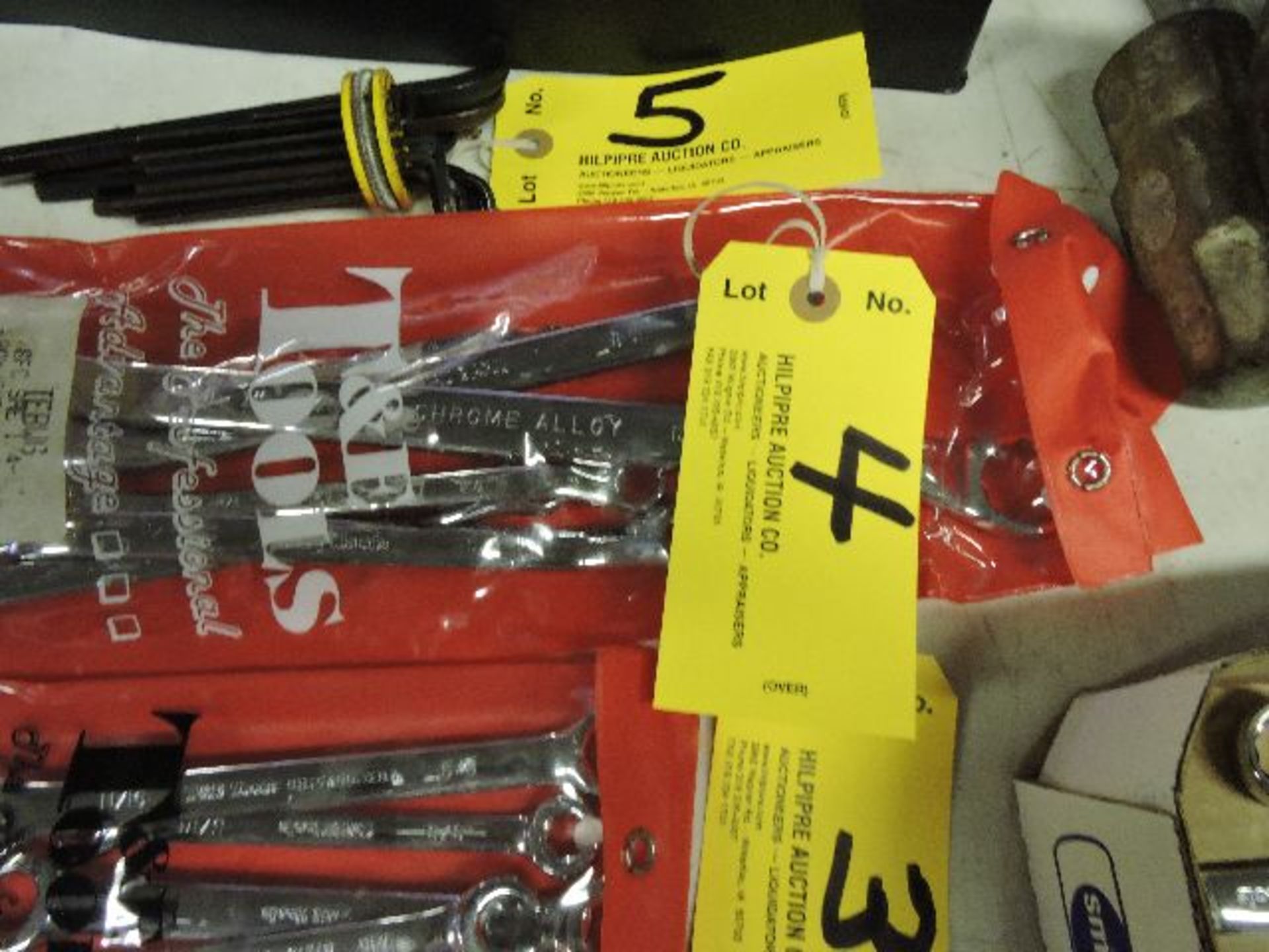 T. E. box end wrenches.