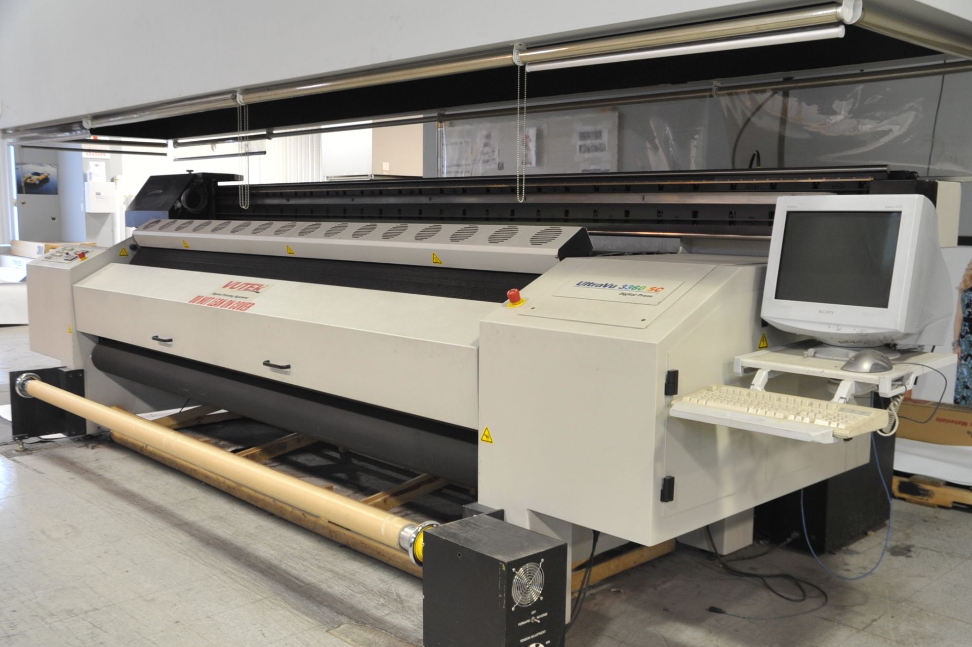 EFI Model UltraVu 3360 SC 6-Color,120" Digital  Printing Press; Serial Number: 36190 (2002); (No RIP - Image 2 of 3