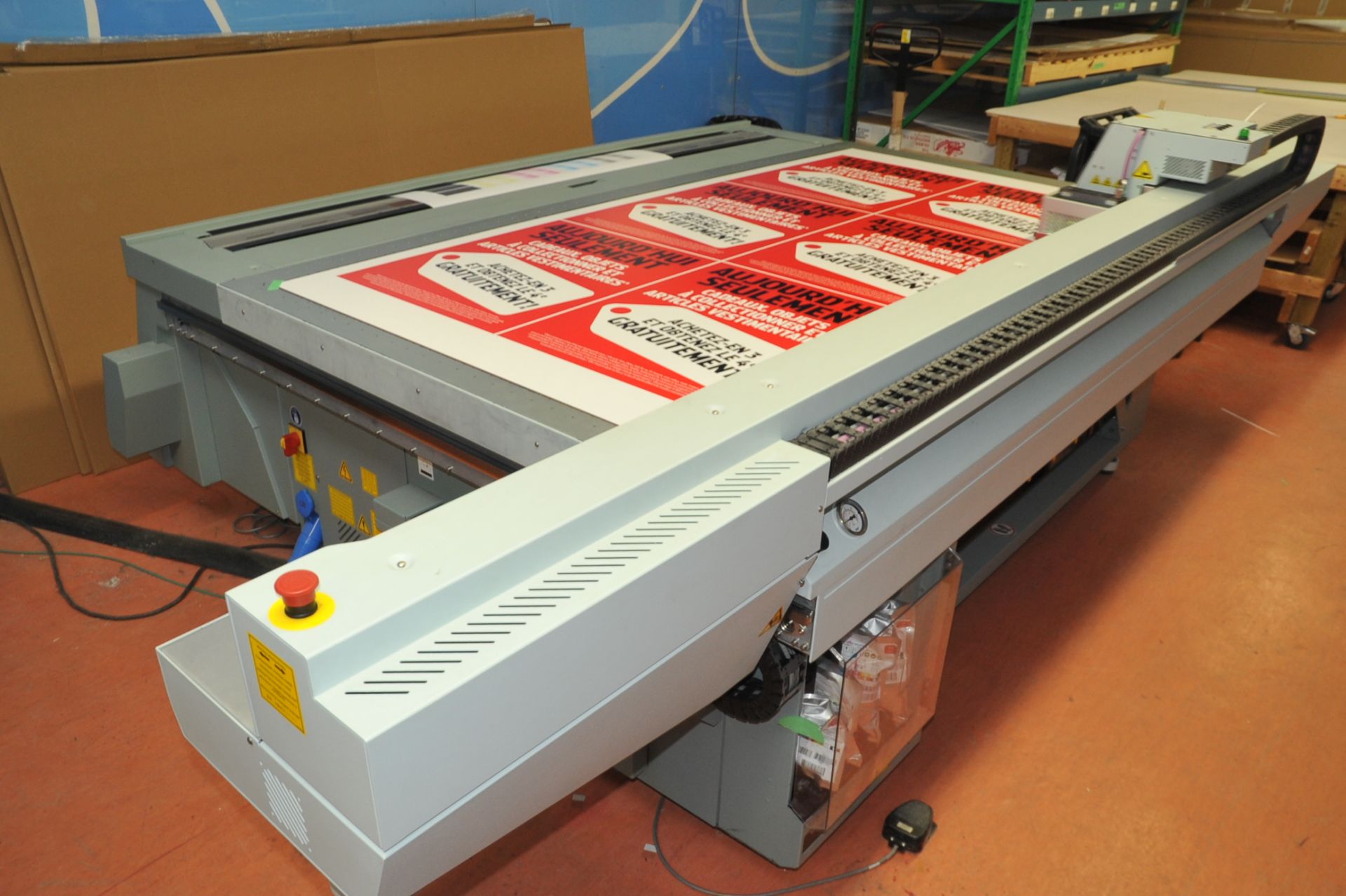 OCE Arizona 250 GT Model HYB170 4-Color UV Flatbed Inkjet  Printer; Serial Number: 2535608 (2009);