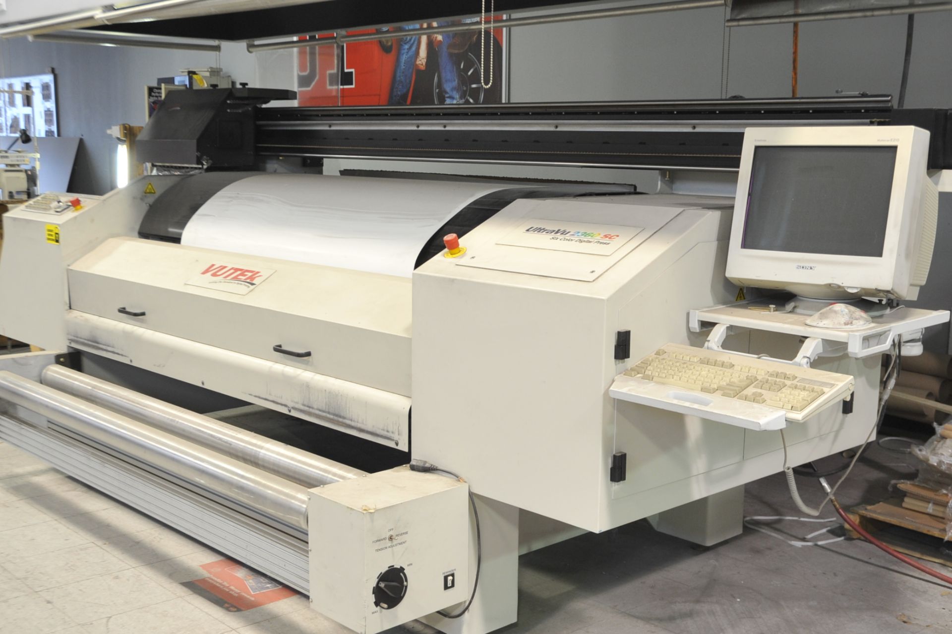 EFI Model UltraVu 2360 SC 6-Color, 80" Digital  Printing Press; Serial Number: 23073 (2000); c/w - Image 2 of 3