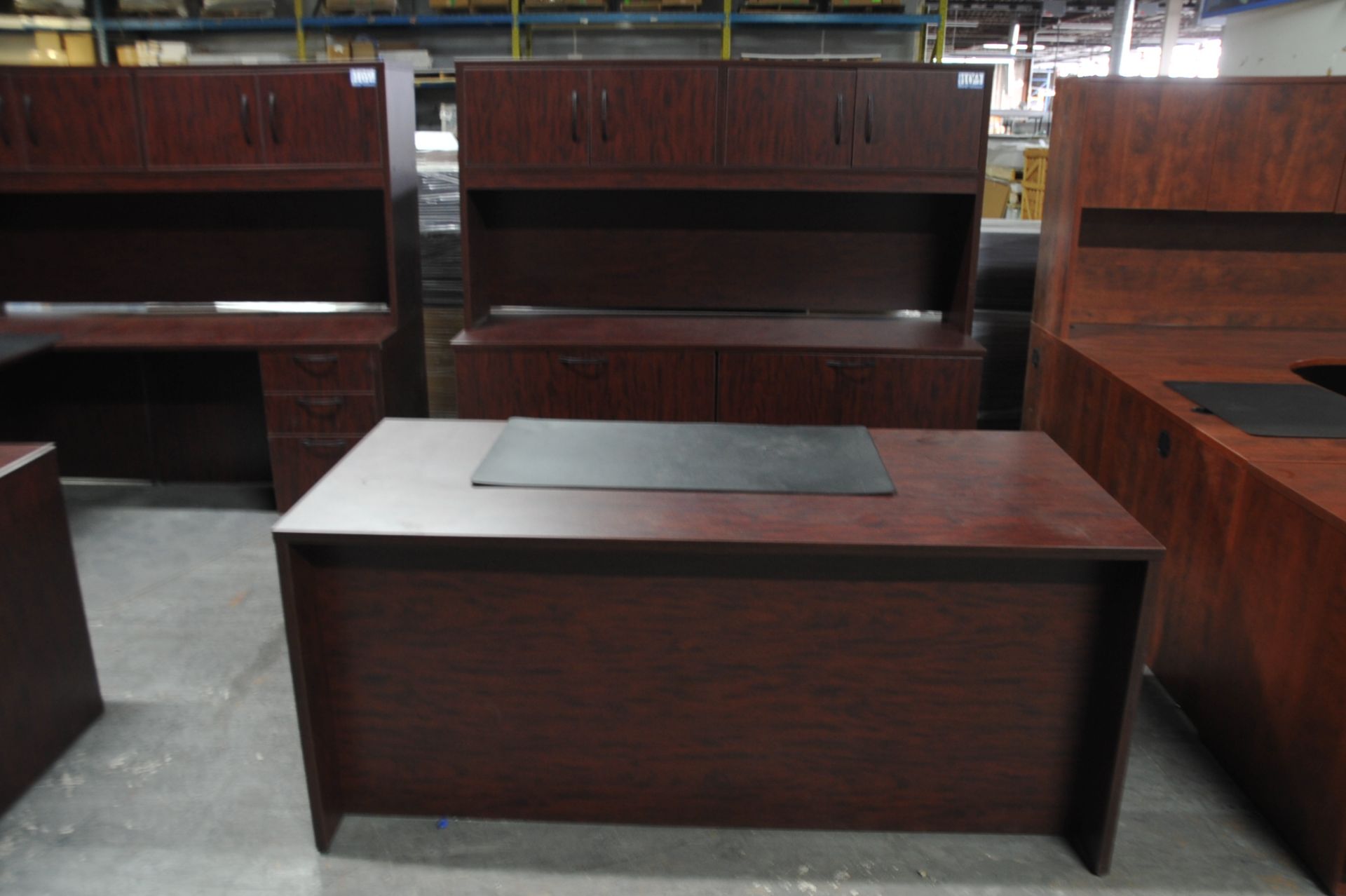 Lot of Office Furniture -  Fixtures & Equipment; Incvludes Desk Credenza w/ Overhead Storage