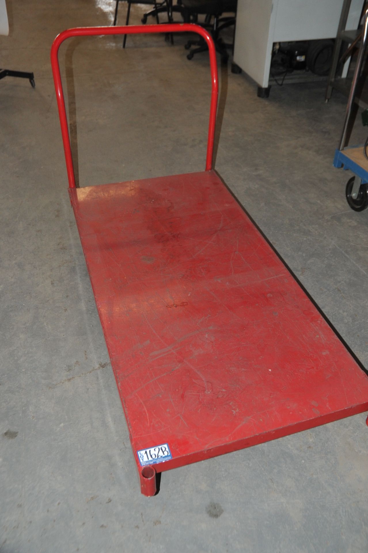 Red Metal Platform Cart