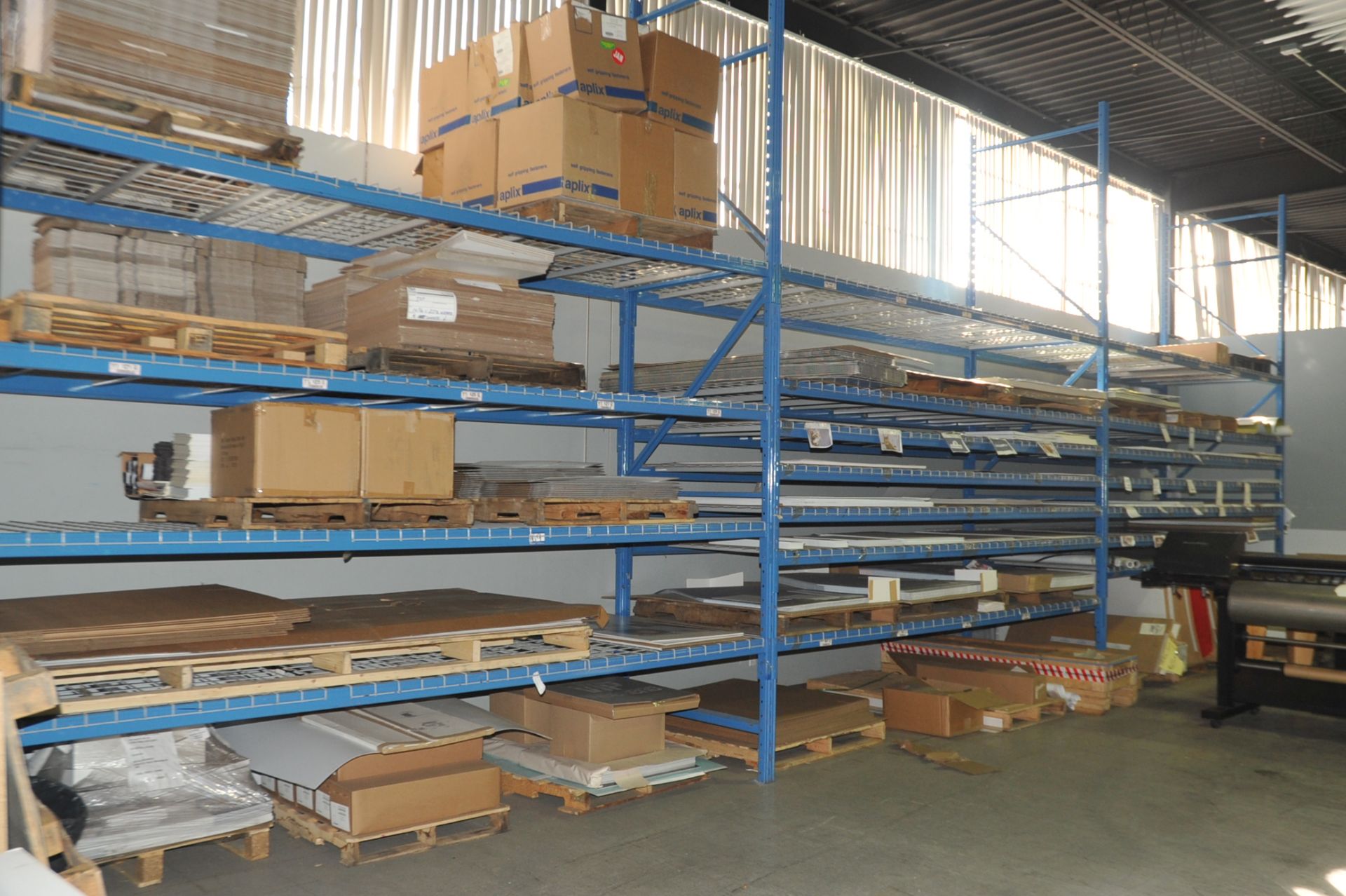 (3) Sections of 48" x 12' x 14' High  Pallet Rackings; c/w (36) Crossbeams, (54) Mesh Decks