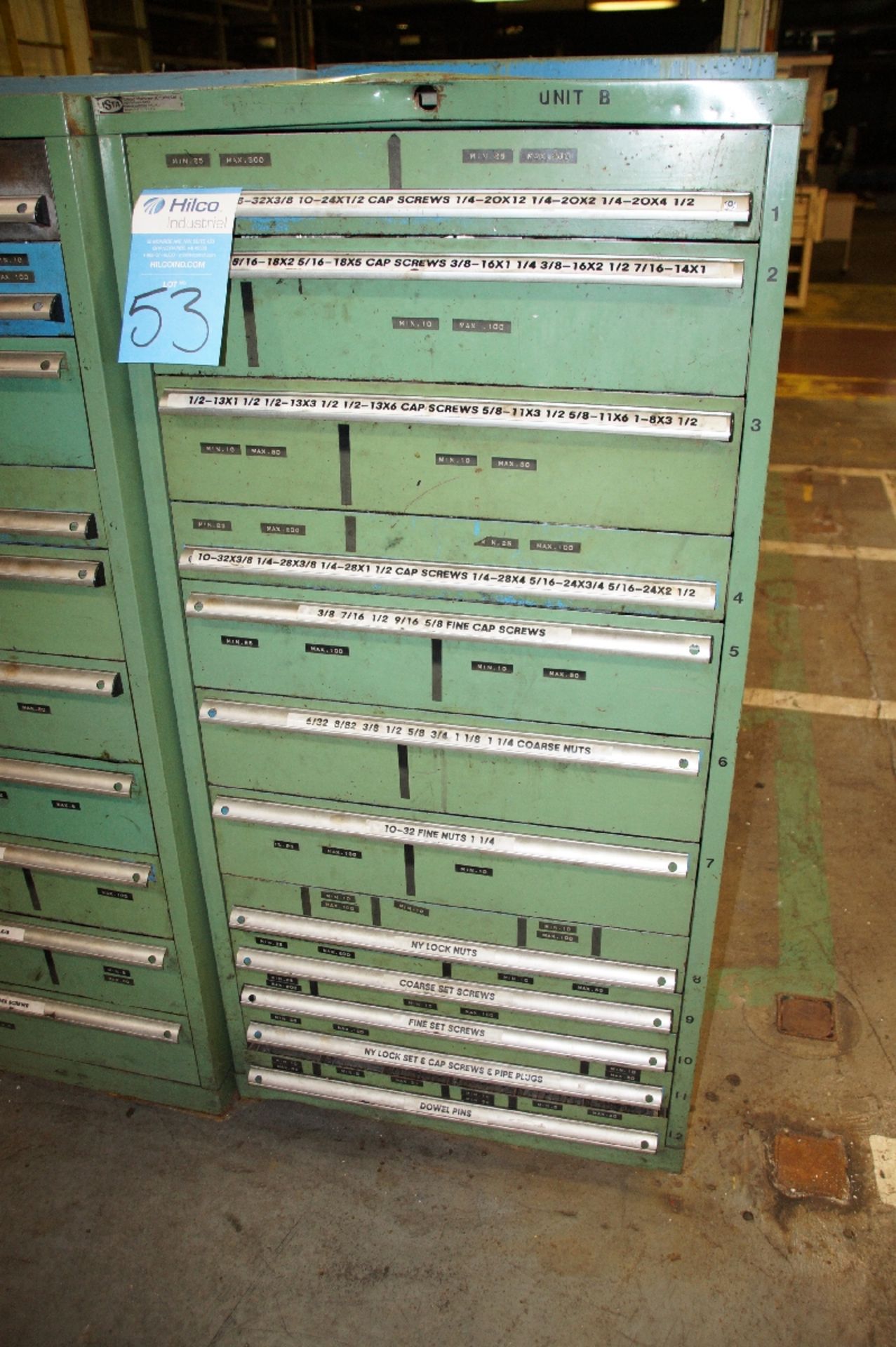 Lista 12 Drawer Tool  Storage Cabinet ; (West / B-2)