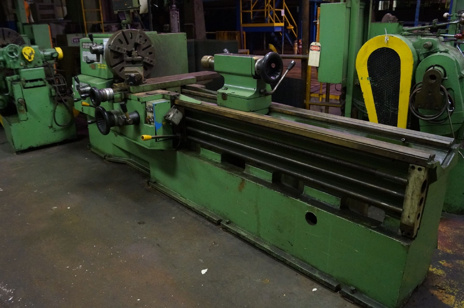 Oerlikon Model VDF DUE 560 Engine Lathe ; Swing over Bed Approx. 22", Centers Approx. 80"; Tail - Image 4 of 4