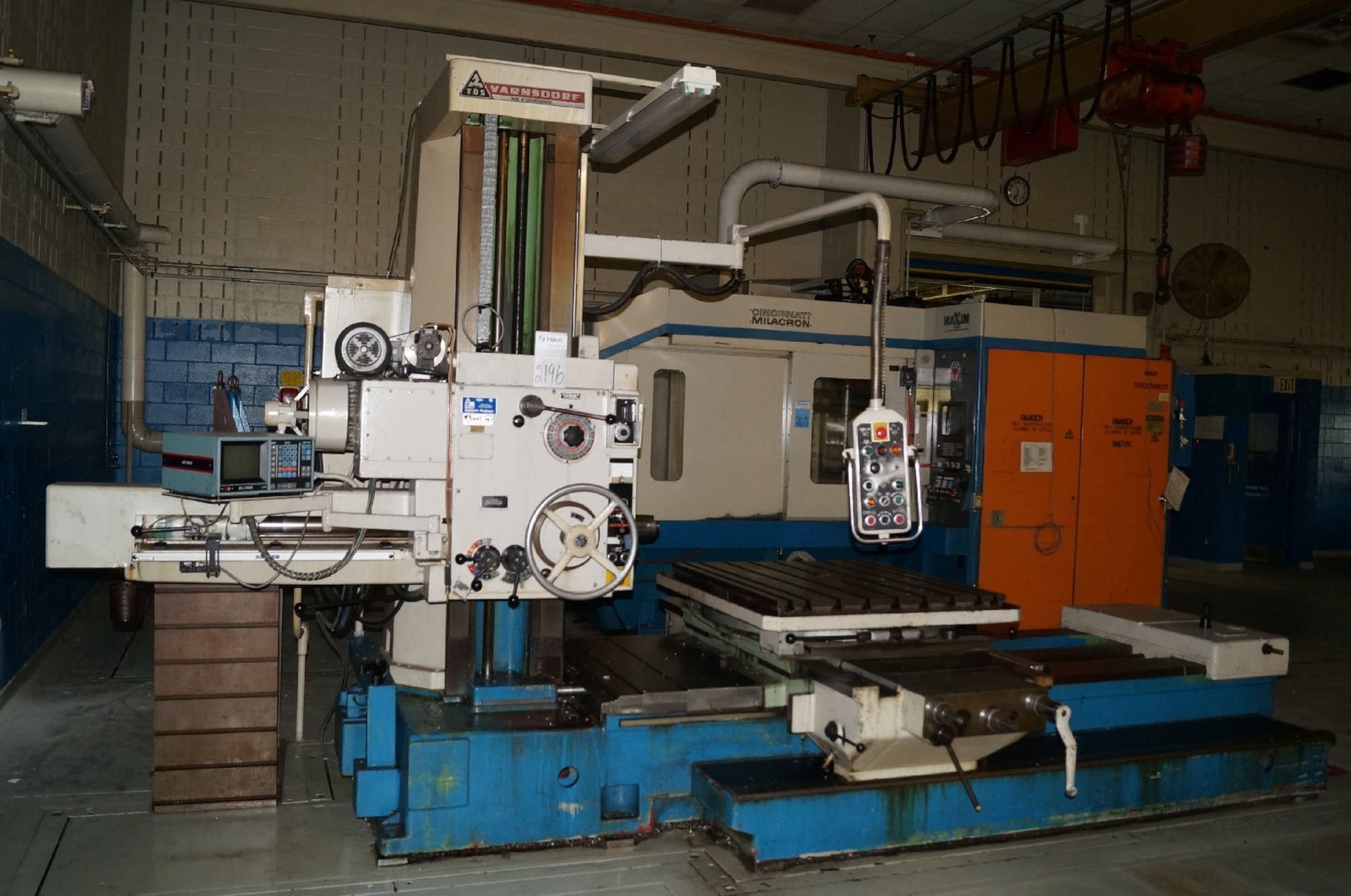 TOS Varnsdorf Model W-9A Table Type Horizontal Boring Mill ; Serial Number: No 01-22 ; Spindle