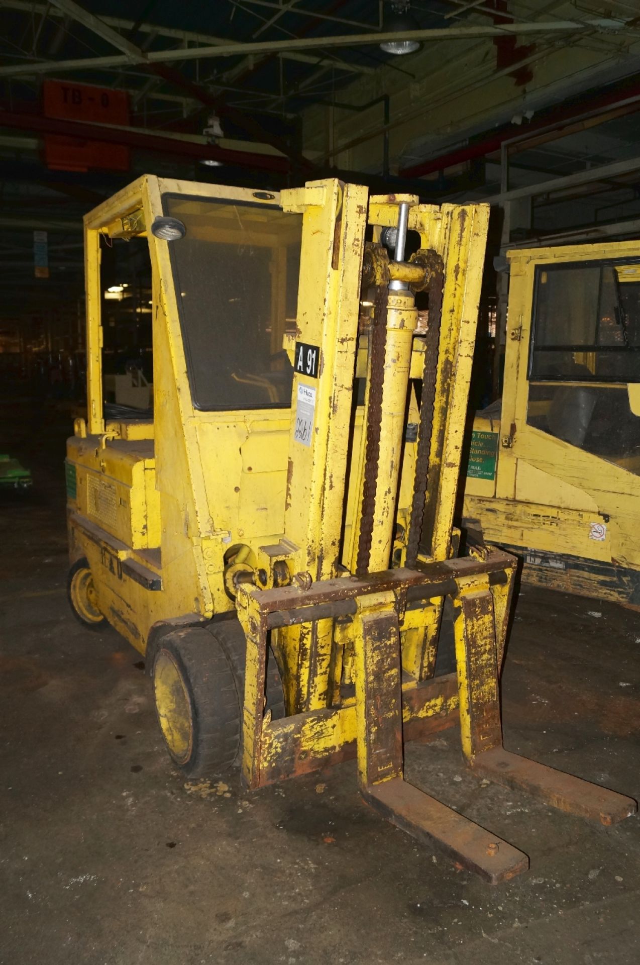 Caterpillar 12,000 Lb. Capacity Forklift Truck ; Two-Stage Mast, Note: Out of Service - Image 2 of 5