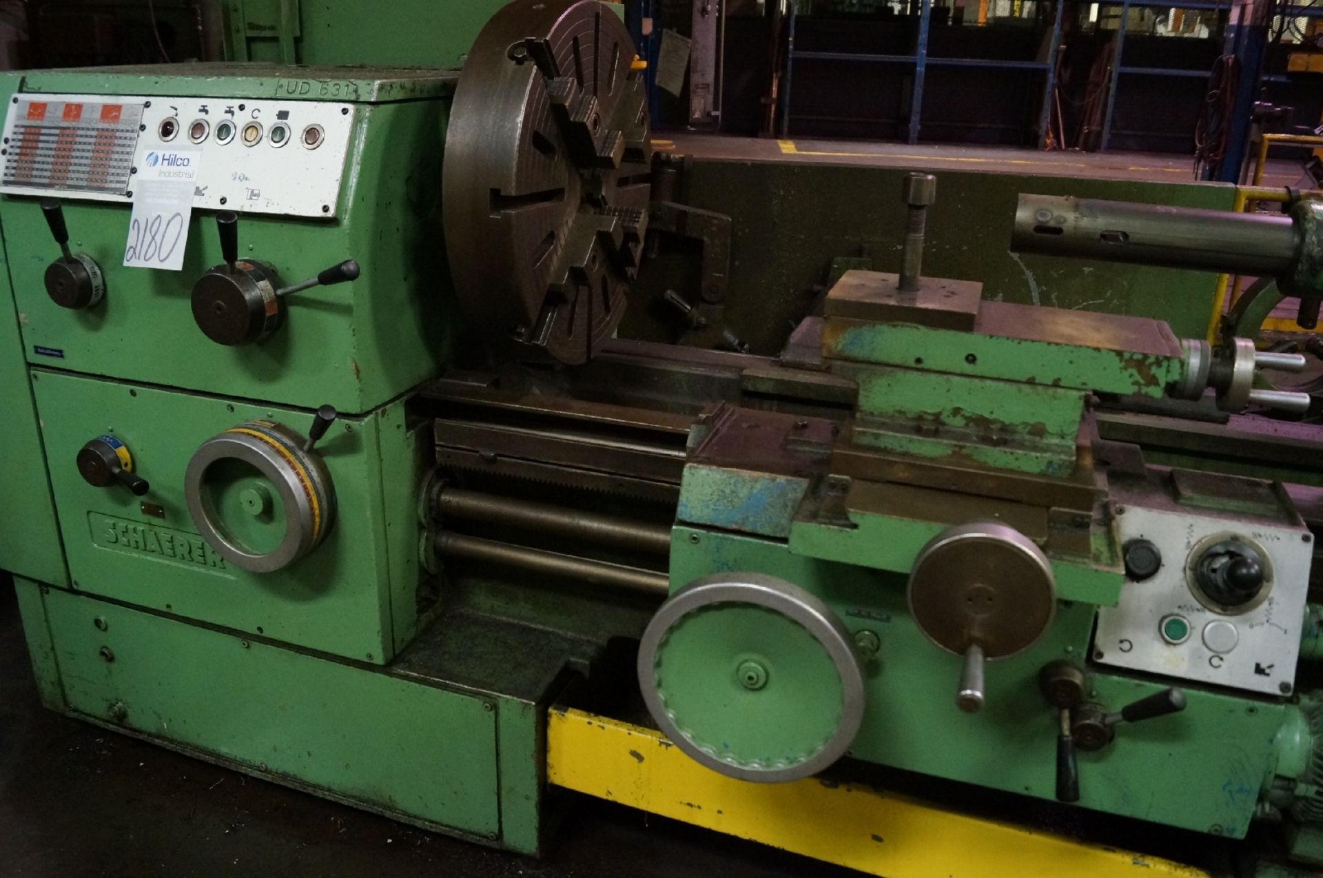 Schaerer Gap Bed Engine Lathe ; Serial Number: 82049 ; Swing over Bed 680 mm (26 3/4") / Swing - Image 2 of 3