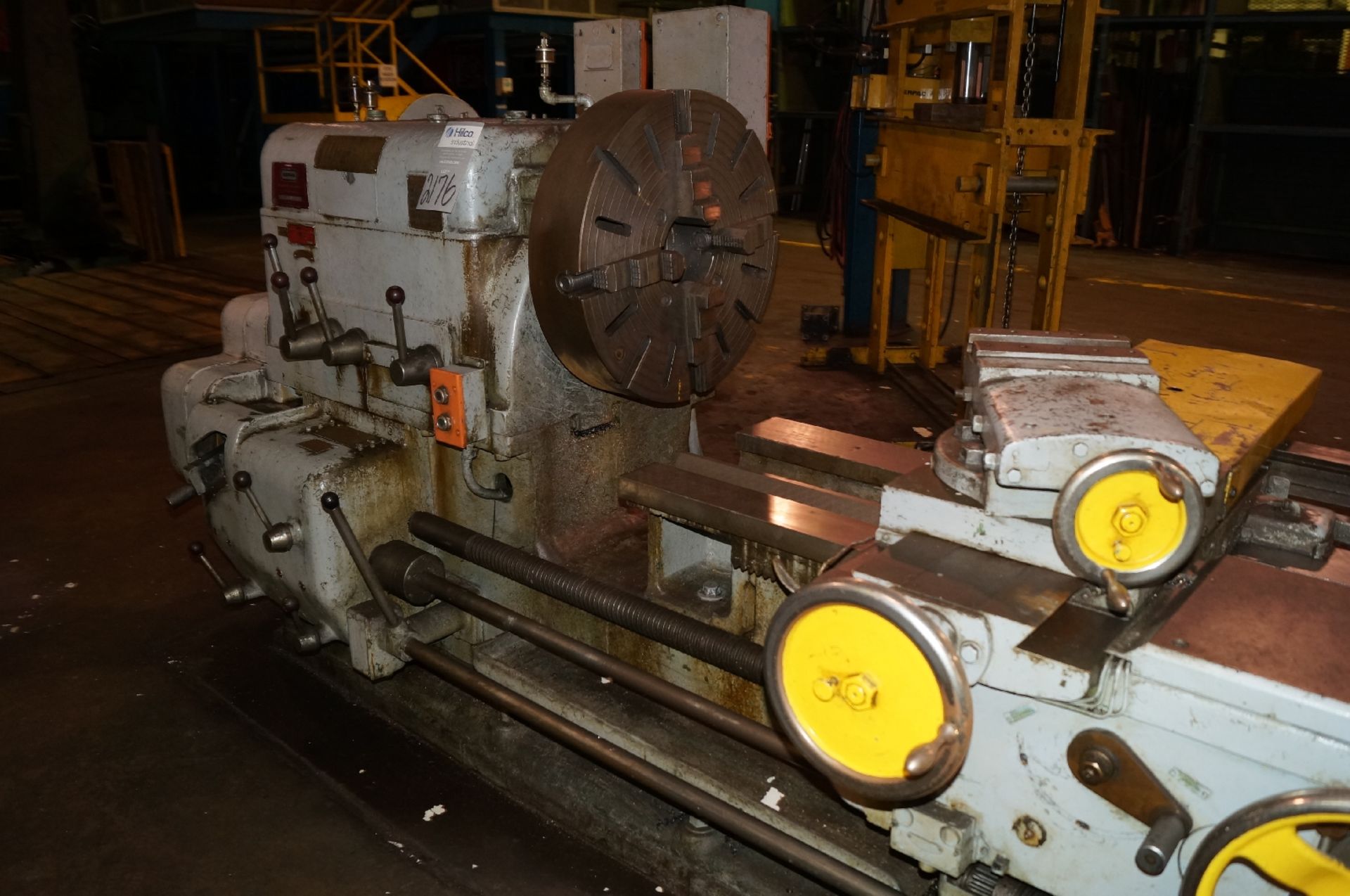 Mitchell Engine Lathe ; Swing Approx. 28" x Centers Approx.192"; Hole Through Spindle 4 1/8" - Image 3 of 6