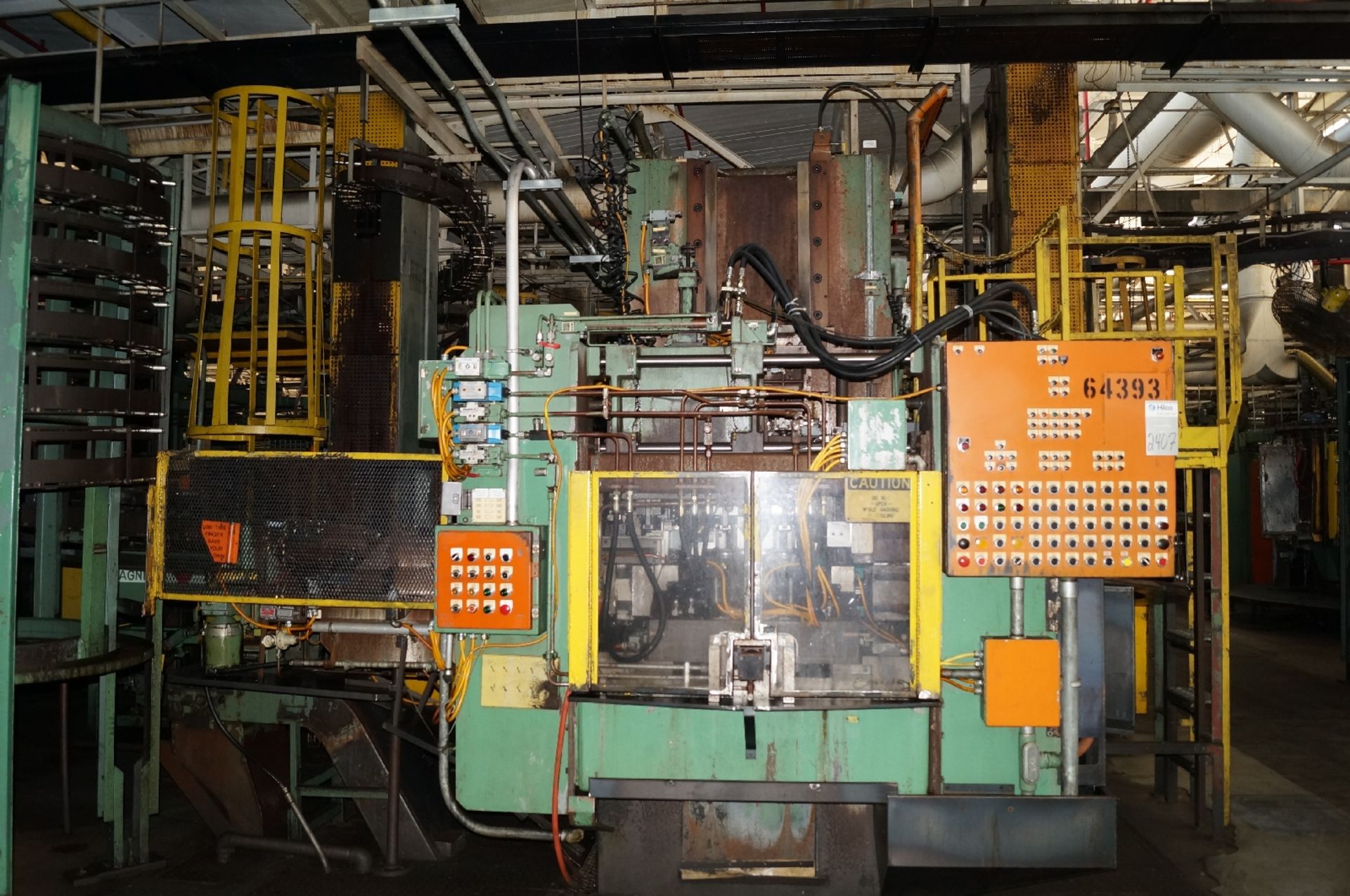 US Broach & Machine Model 25T x 54 25 Ton x 54" Stroke Vertical Pull-Down Broach ; Serial Number: