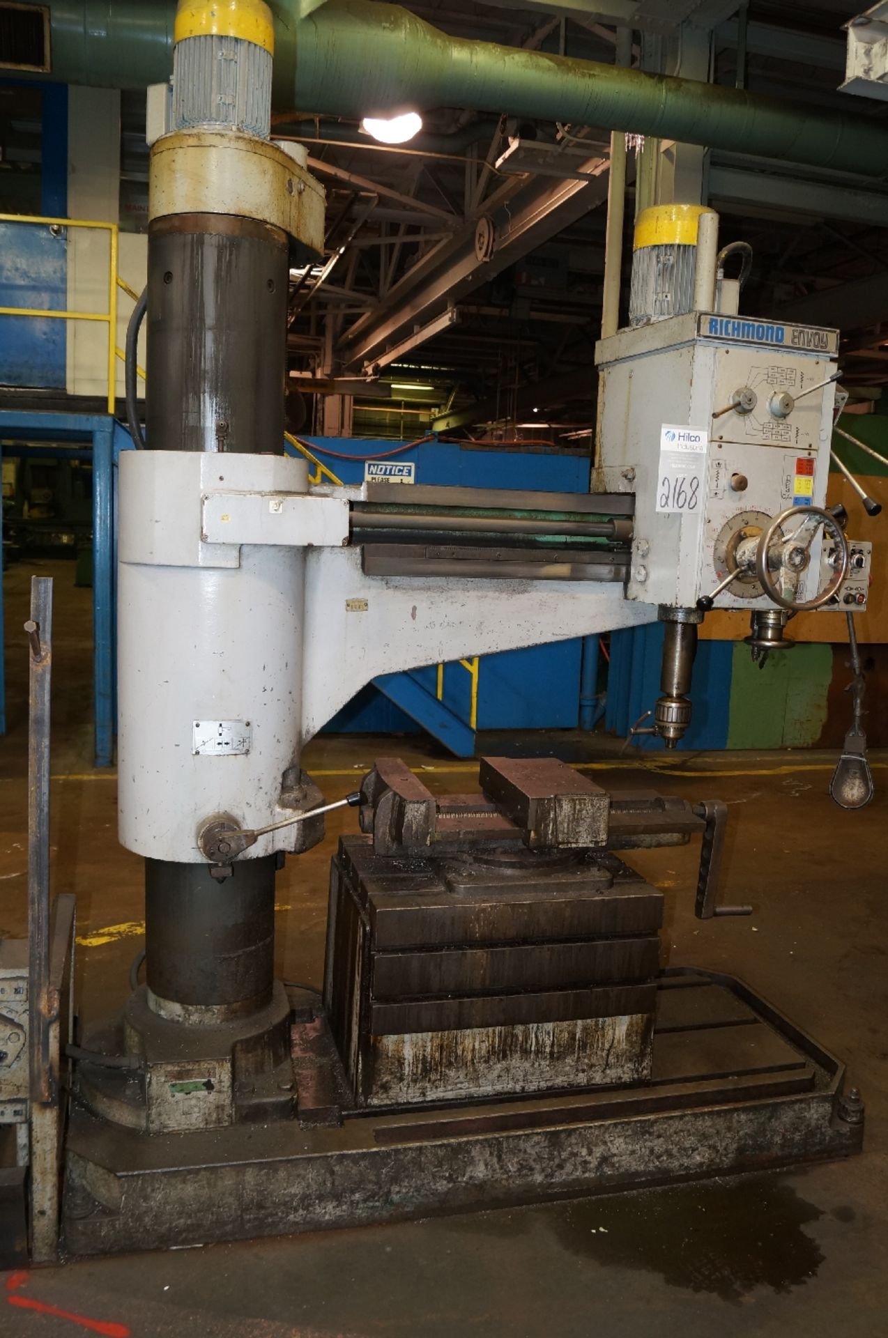 Richmond Engineering 4' x 12" Radial Arm Drill ; Serial Number: PE1079 A1-3 ; Box Table, Spindle