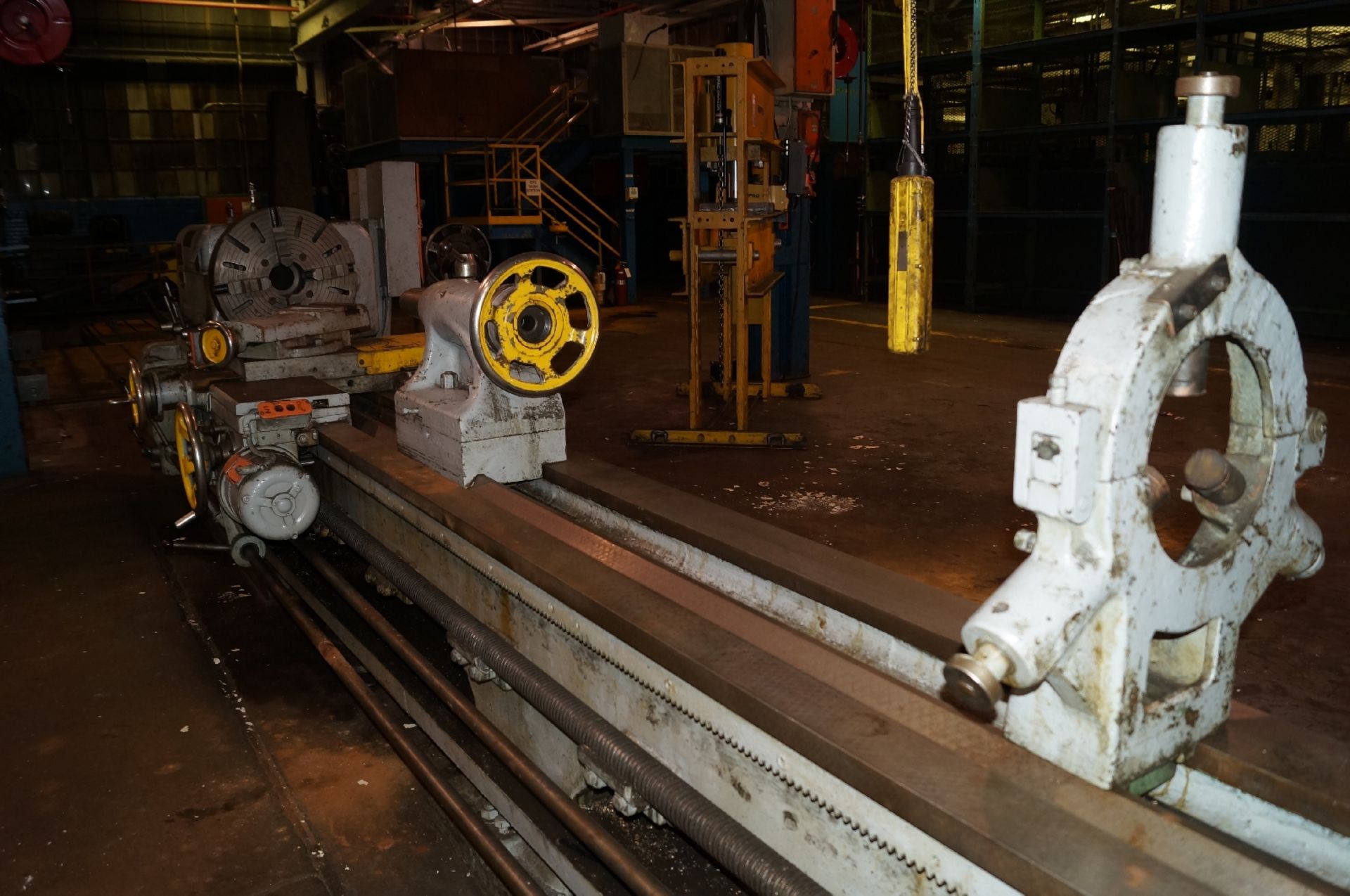 Mitchell Engine Lathe ; Swing Approx. 28" x Centers Approx.192"; Hole Through Spindle 4 1/8" - Image 5 of 6