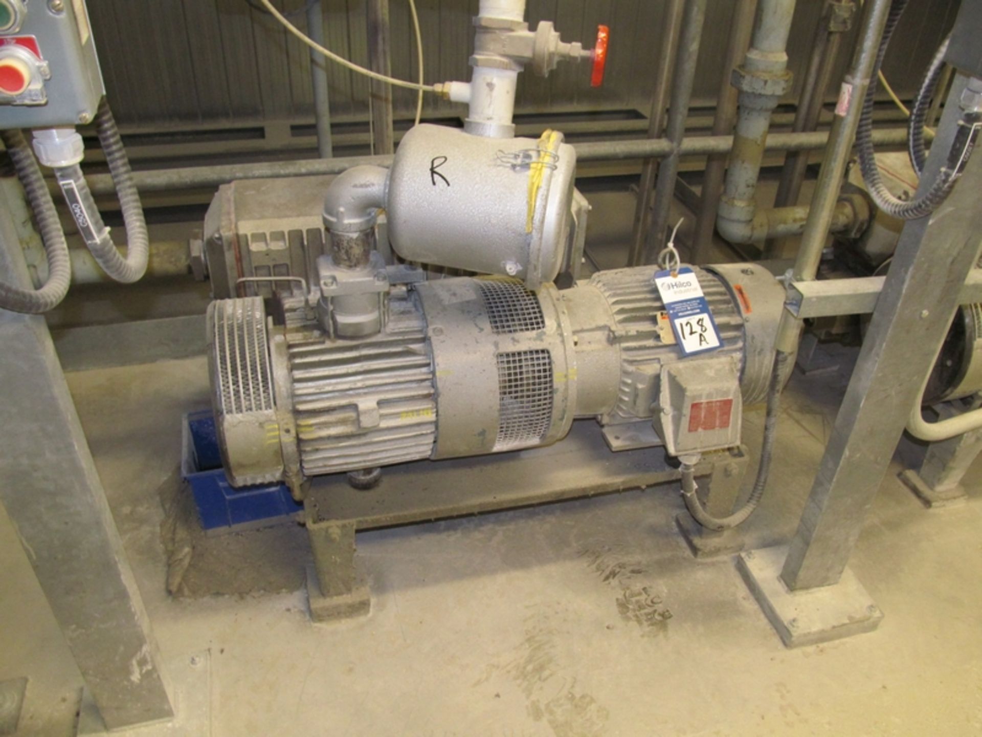 Busch Model RC0250 Vacuum Pumps; Serial Number: D14188; Carbon Steel. Rated 180 CFM at 29.3" HG,