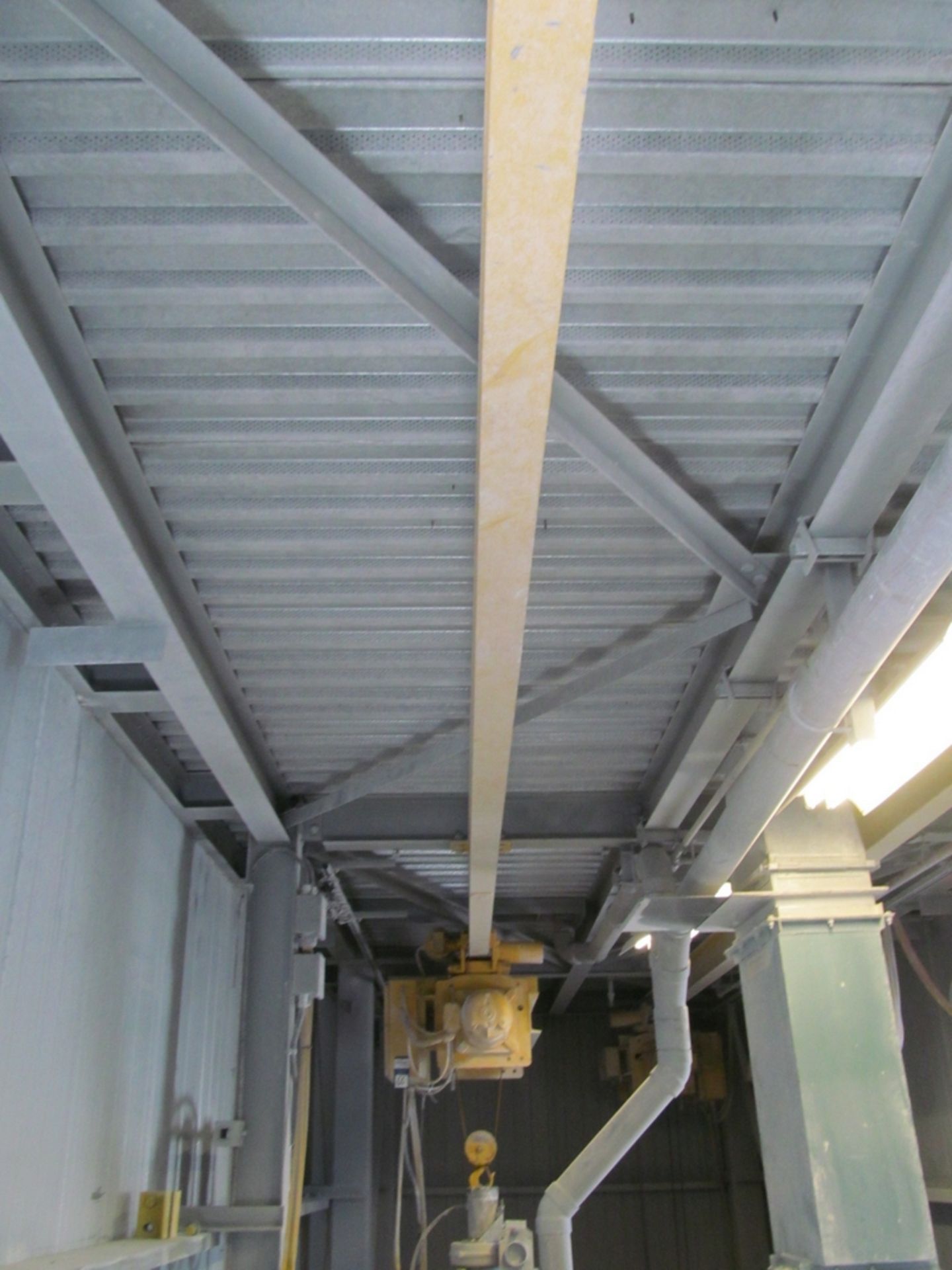 Yale 400 kg. Electric Hoist; Power Trolley w/ 4-Way Pendant Control; Mounted On Approx. 40' Beam; ( - Image 2 of 2