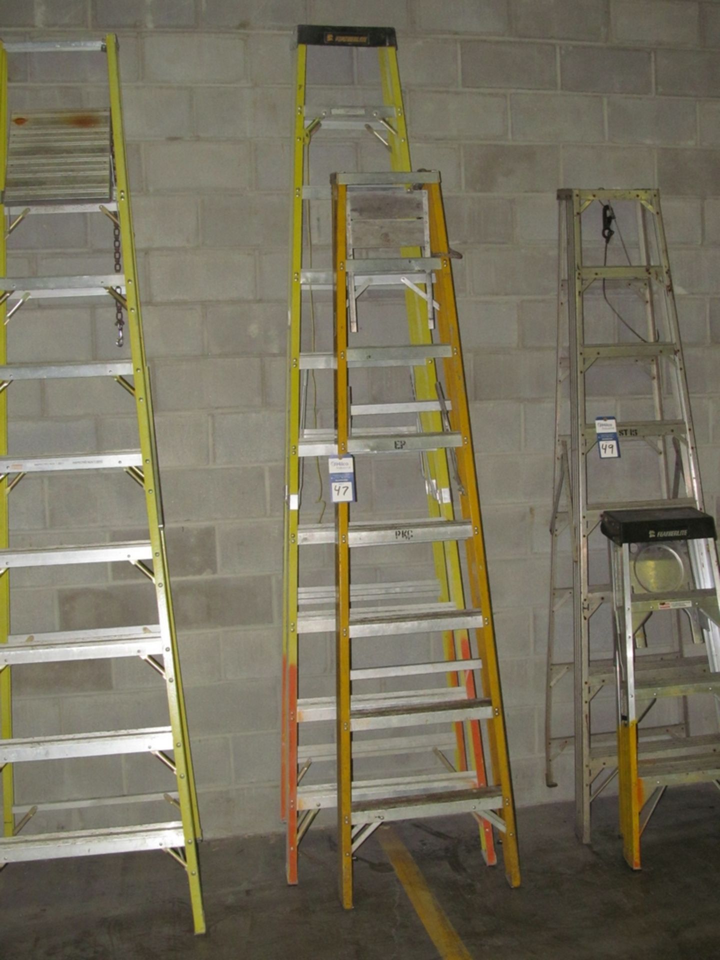 Featherlite Fiberglass Step Ladders; (1) 10' & (1) 8'