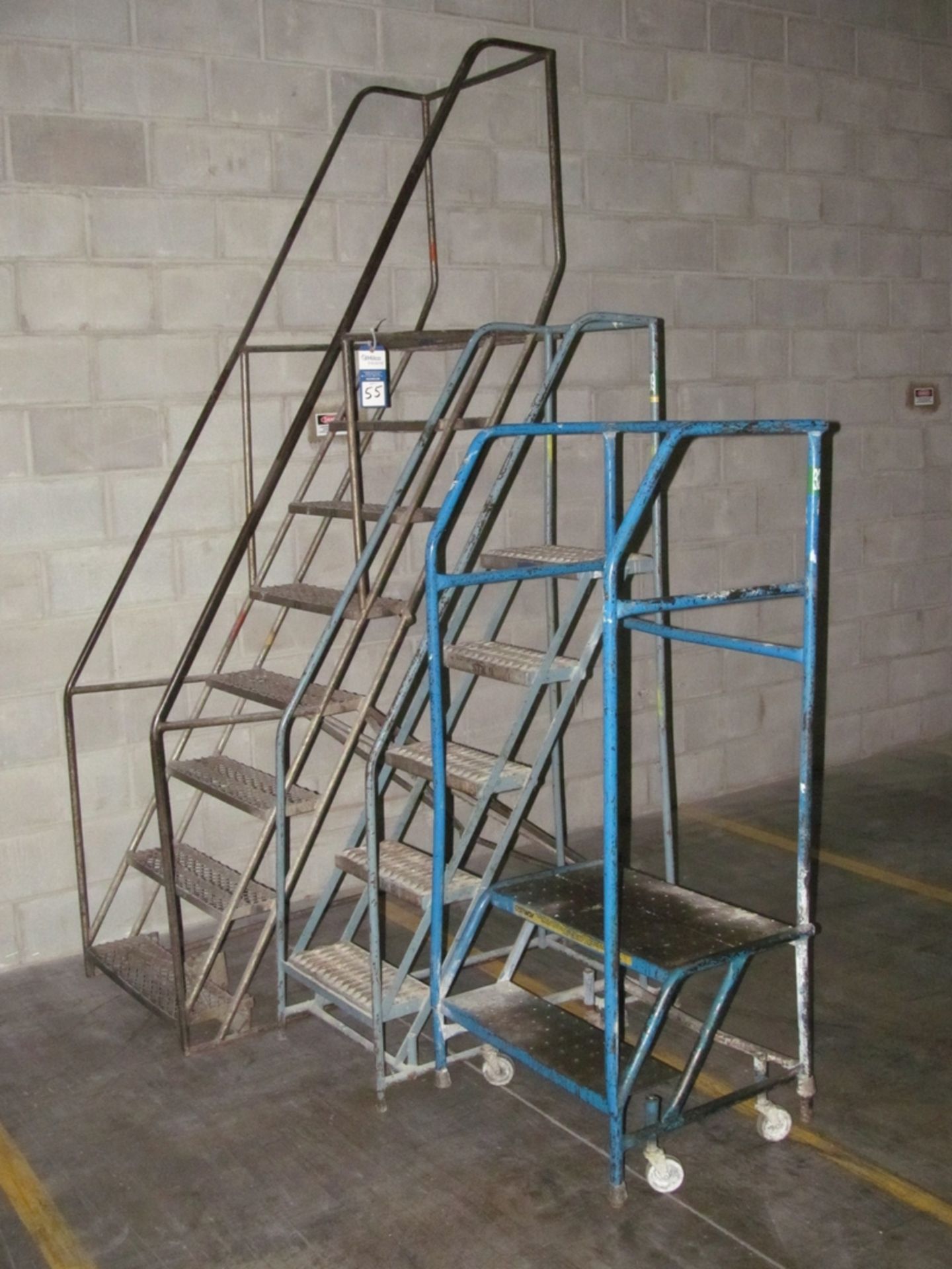 Portable Stairs ; (1) 8-Sep; (1) 5-Step; (1) 2-Step