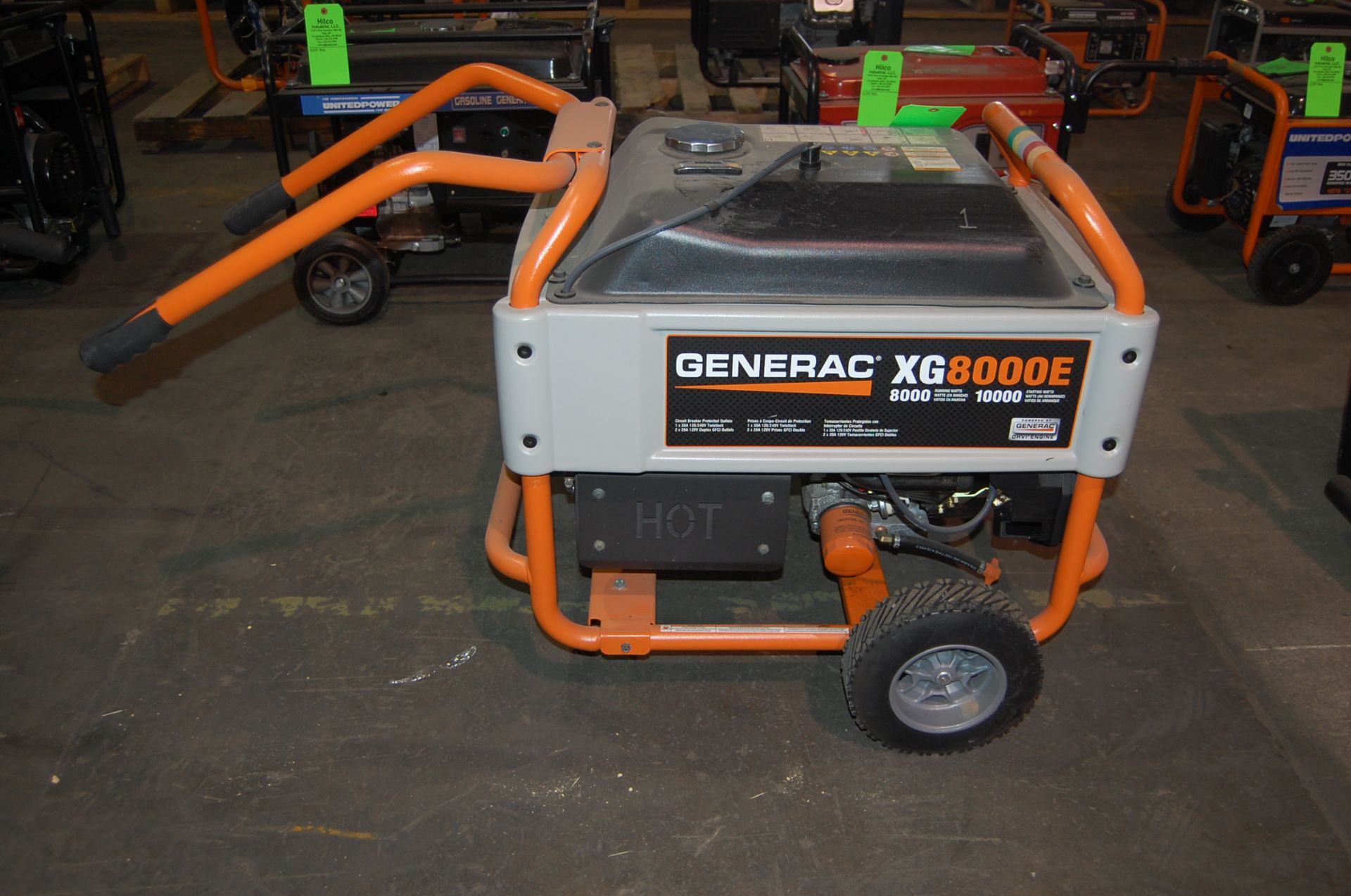 Generac Series XP10000E Model 5932-1 10,000-Watt Portable Gas Generator; Serial Number: 7172983; - Image 4 of 8